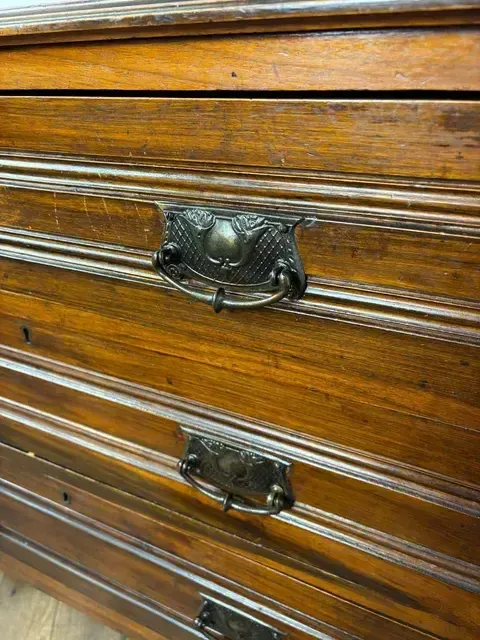 Edwardian Satinwood Chest Of Three Drawers photo vinterior
