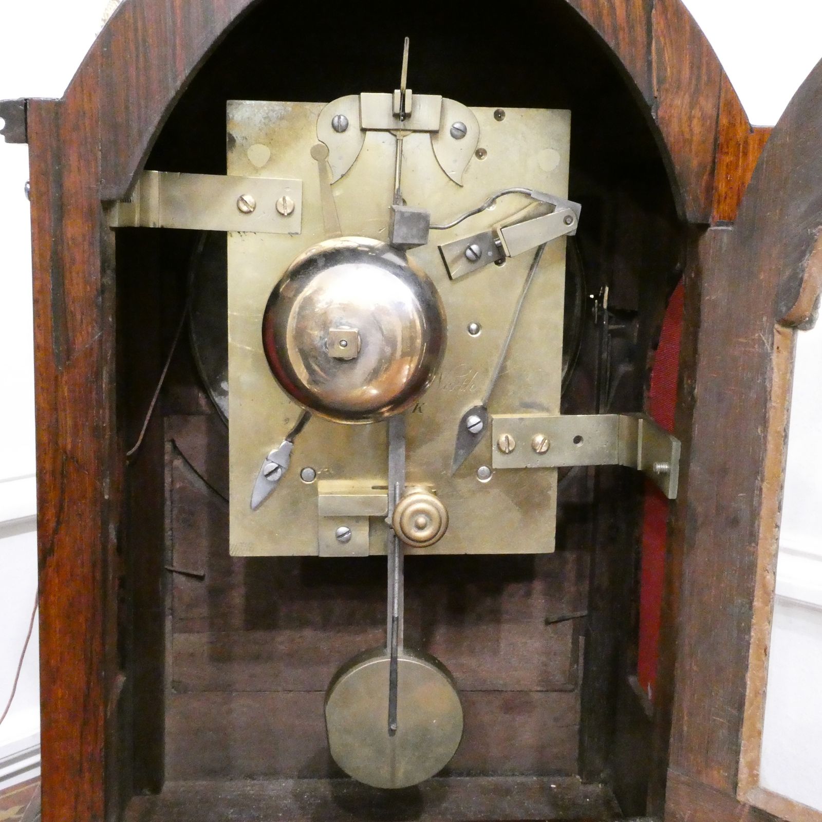 photo vintage William IV Rosewood Gothic Revival Bracket Clock By Barber & North Of York