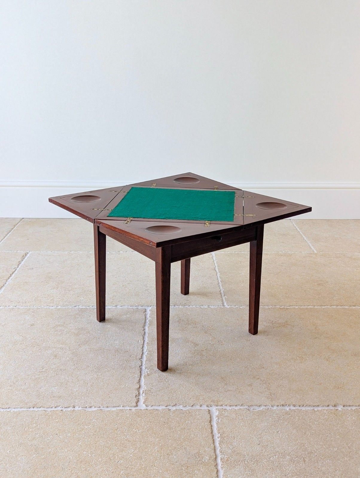 Antique Edwardian Mahogany Diminutive Envelope Card Table C.1910
