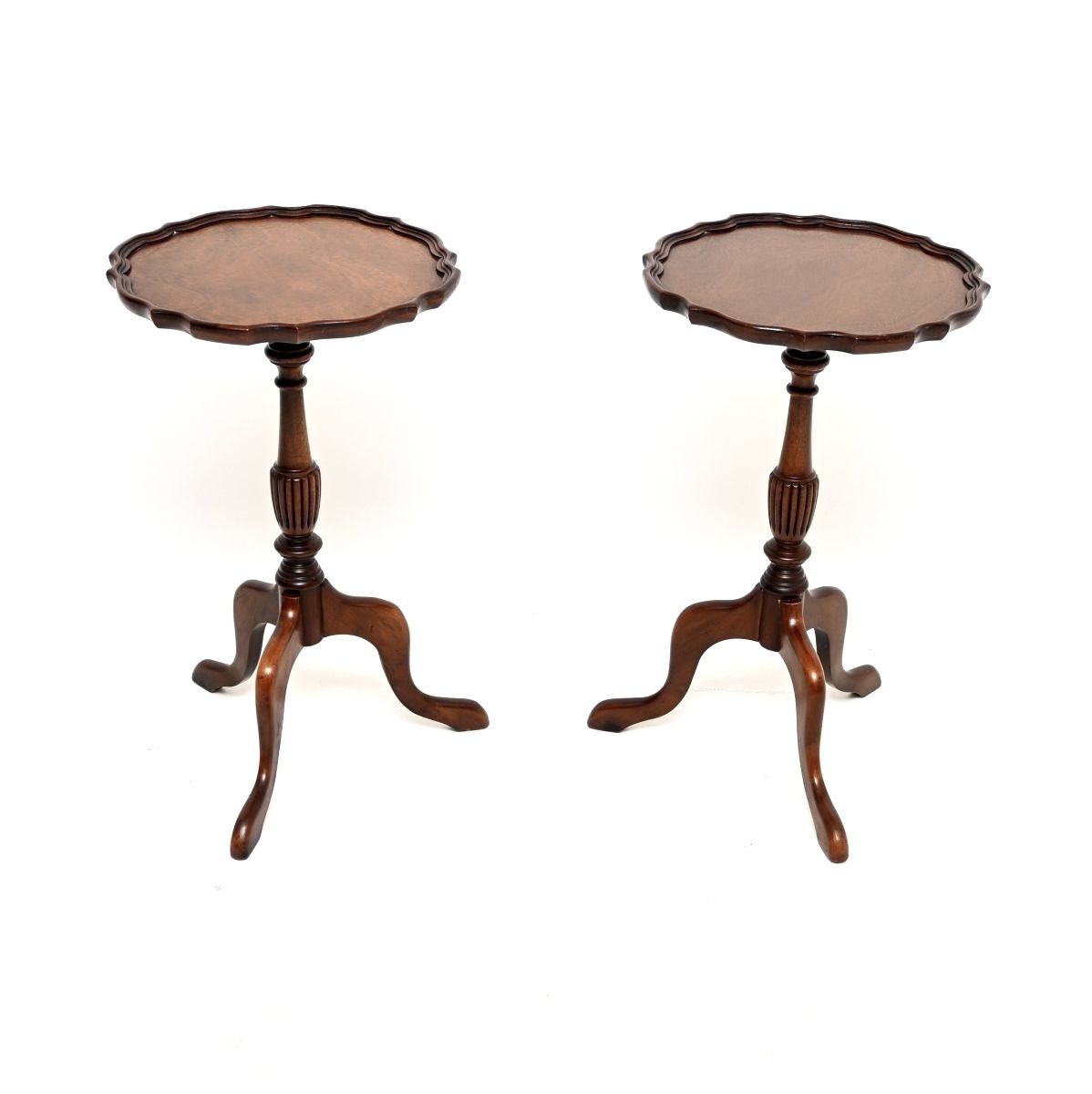 Pair Of Antique Walnut Wine Tables photo for sale