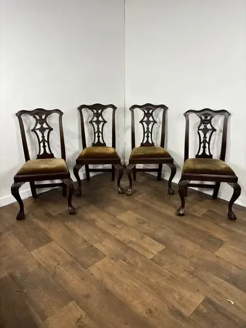 Victorian Set Of Four Mahogany Dining Chairs photo vinterior