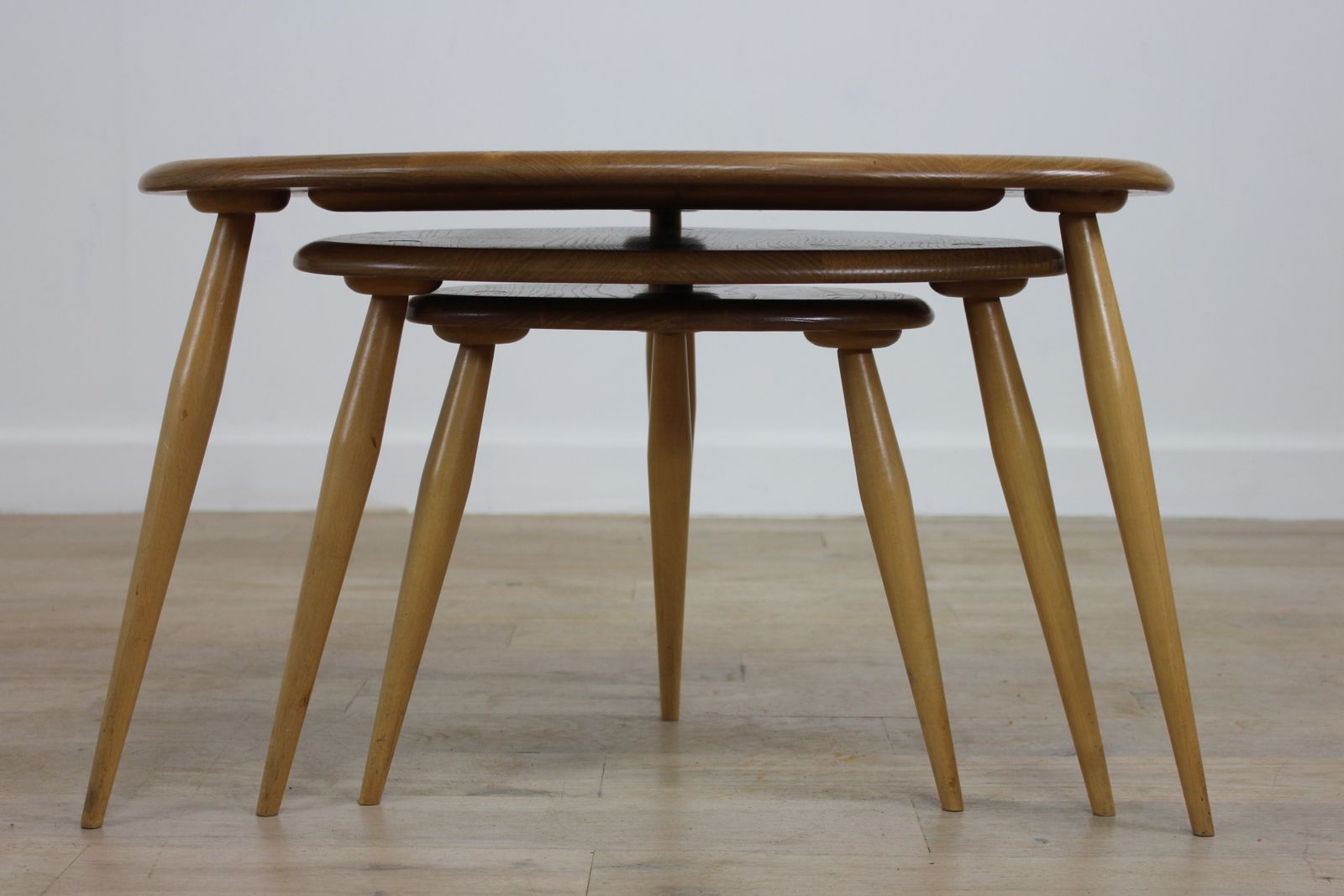 Vintage Ercol Elm Pebble Nest, 1960s photo 525.0