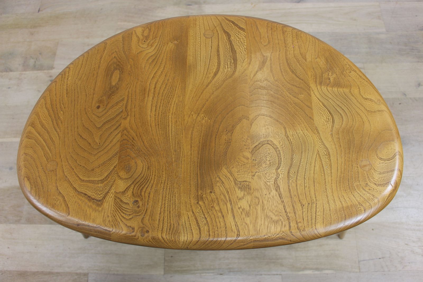 Vintage Ercol Elm Pebble Nest, 1960s photo vinterior