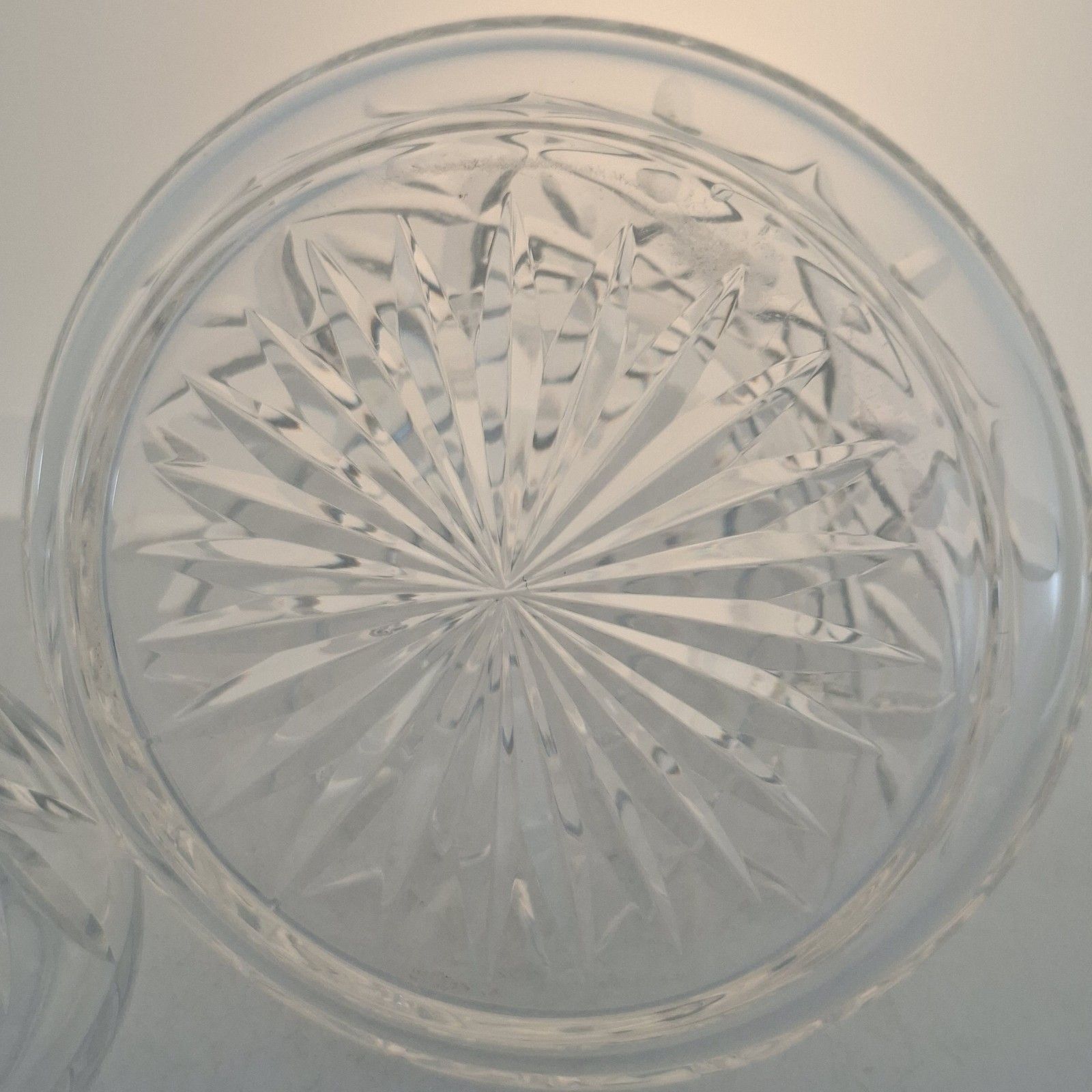 photo vinterior Pair Of Stuart Crystal Decanters Conical Cut Glass Vintage