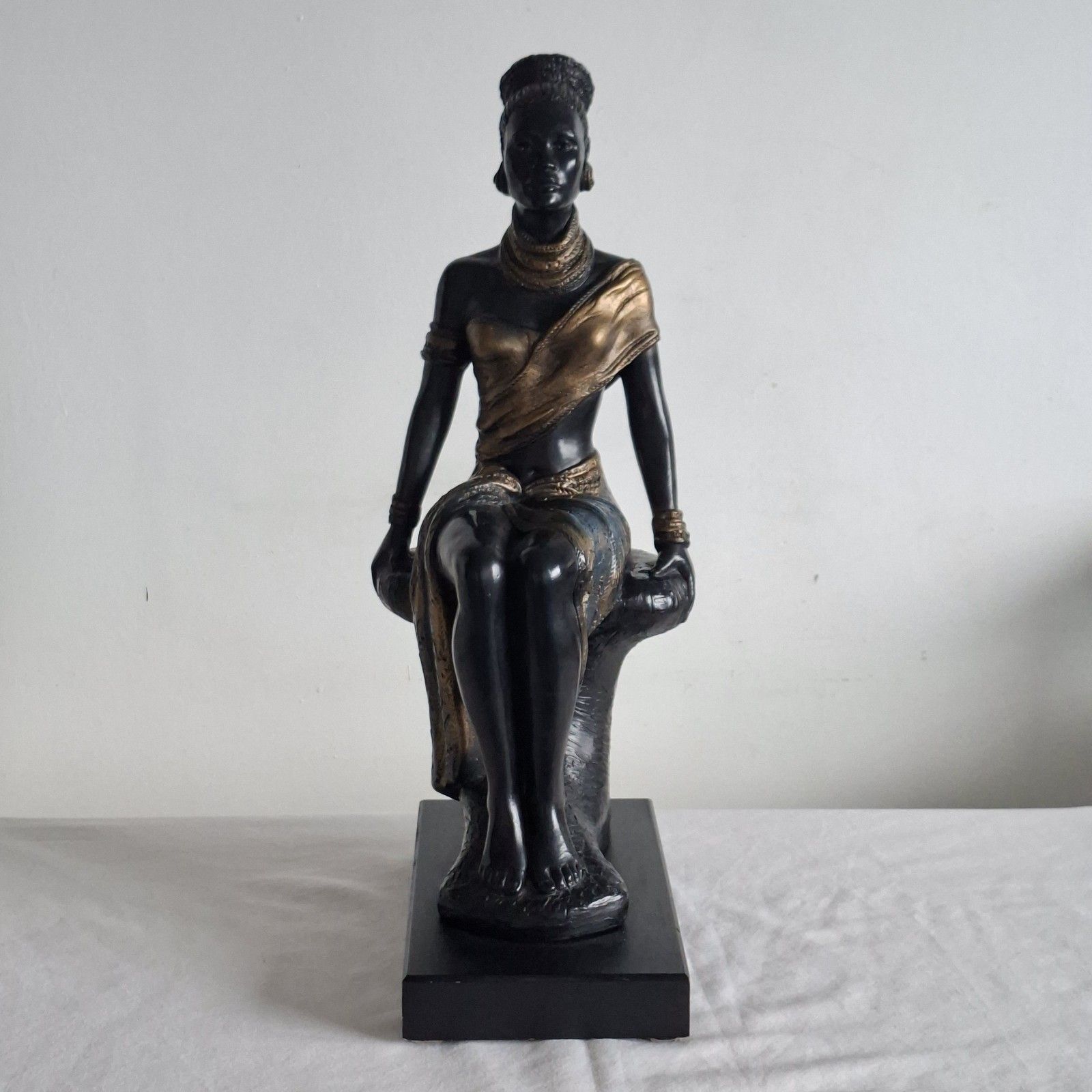 Alice Heath Austin Sculpture Statue Pride African Woman Ecila Large Vintage 1996 photo for sale