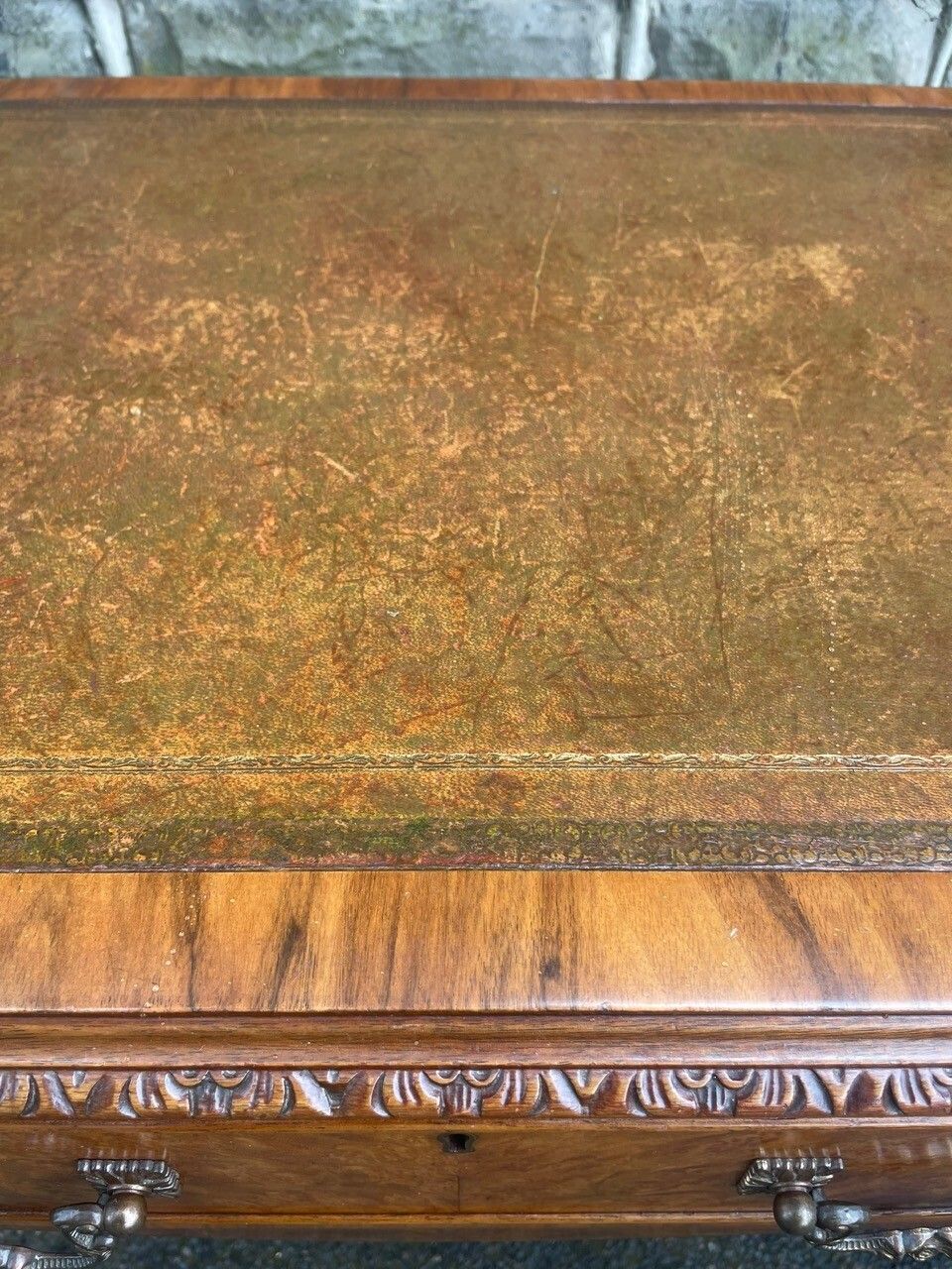 photo for sale Antique Burr Walnut Writing Desk