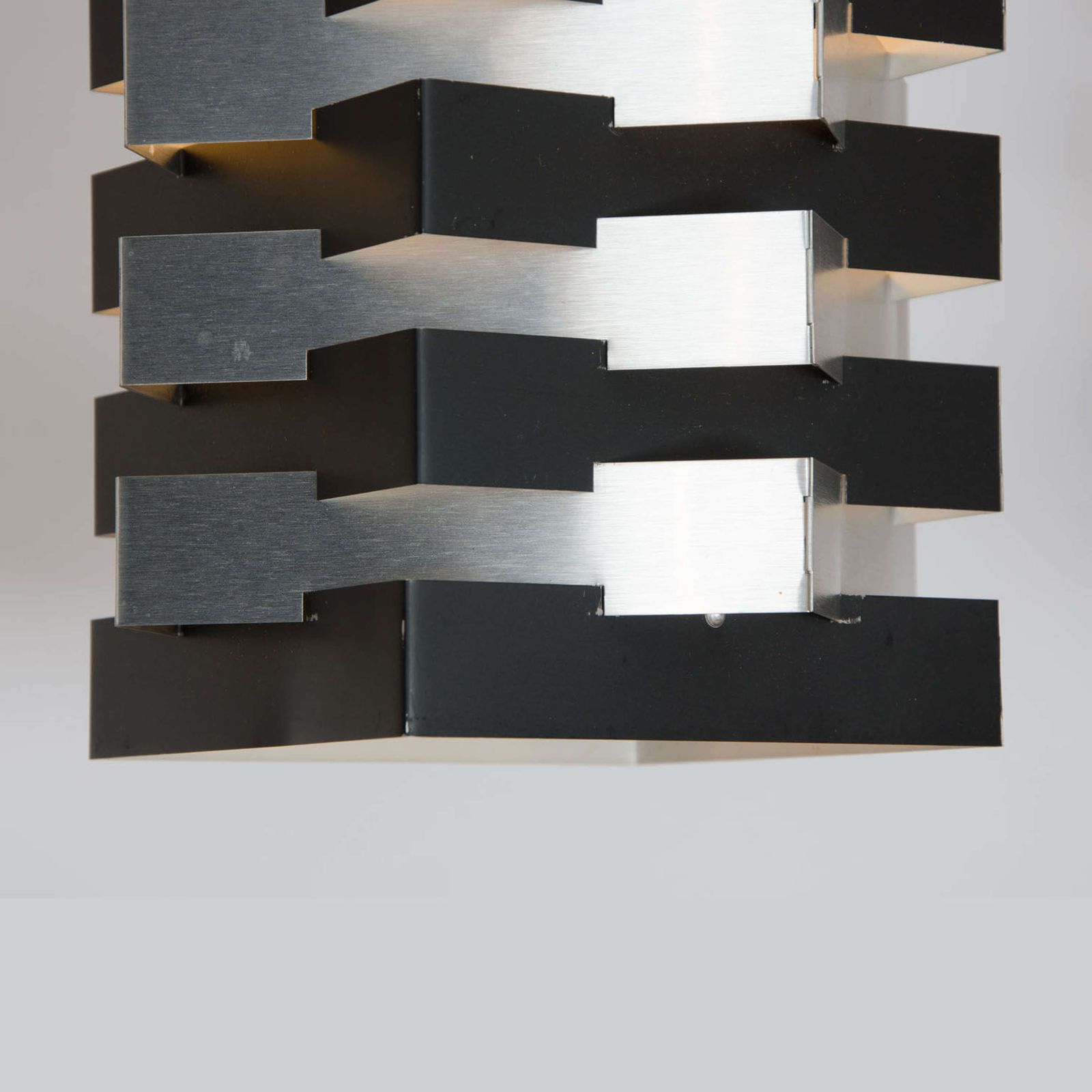 Four Black And Aluminium Pendant Lamp By Hoogervorst photo buy