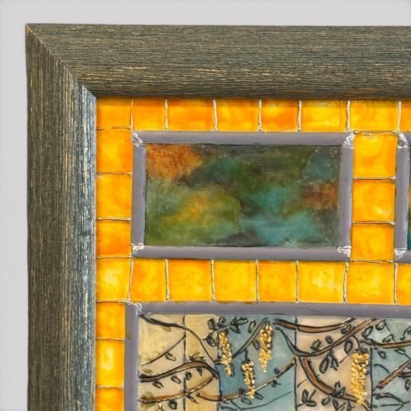Decorative 20th Century Stained Glass Panel photo for sale