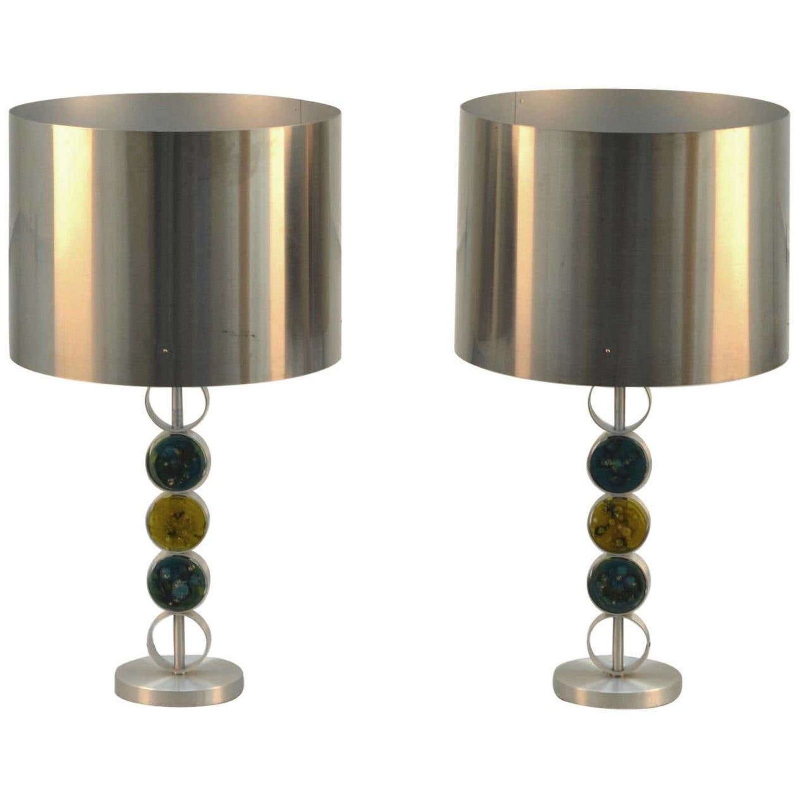 Pair Of Large Table Lamps By Raak 1968 Attributed To Nanny Still