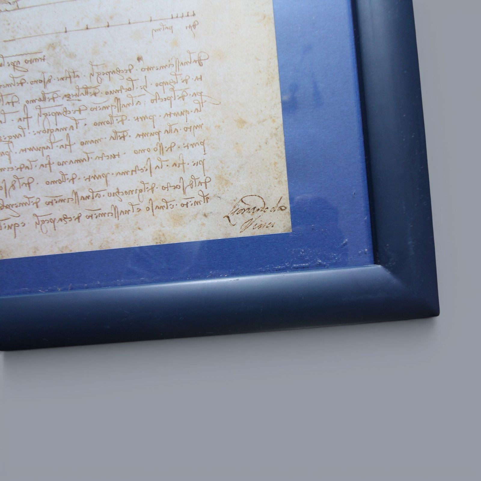 Set Of Three Glazed, Box‑Framed Prints Featuring Iconic Works By Leonardo Da Vinci   Vitruvian Man Anatomical Study The Geometry Of Vision photo vinterior