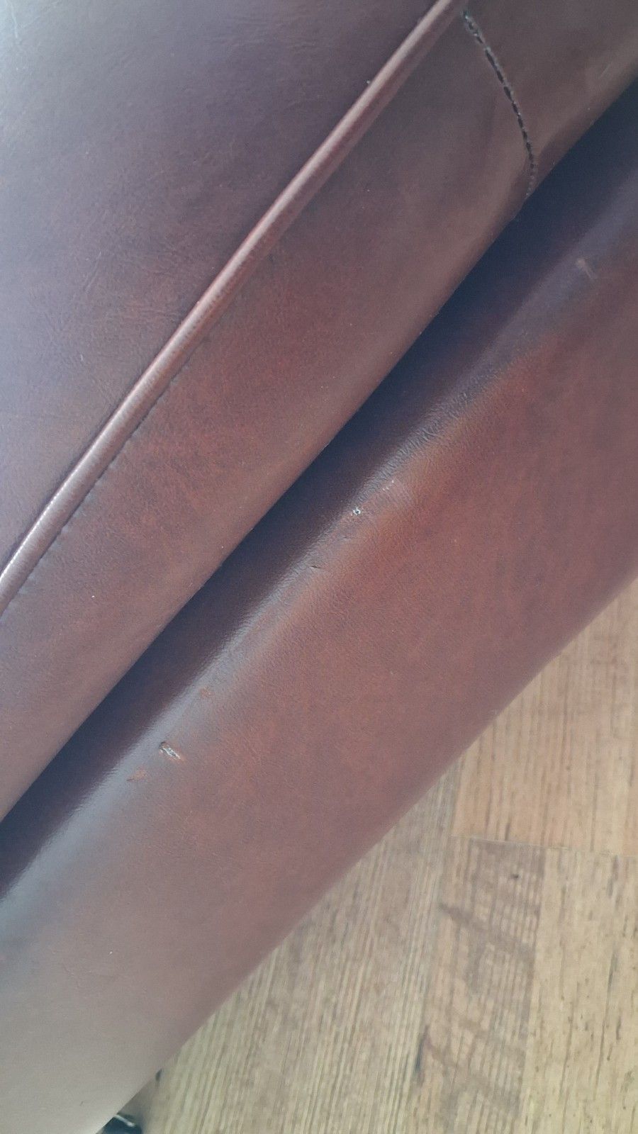 photo buy Delightful 1960's Style Buttoned Back Vinyl Low Profile Mid Century Armchair