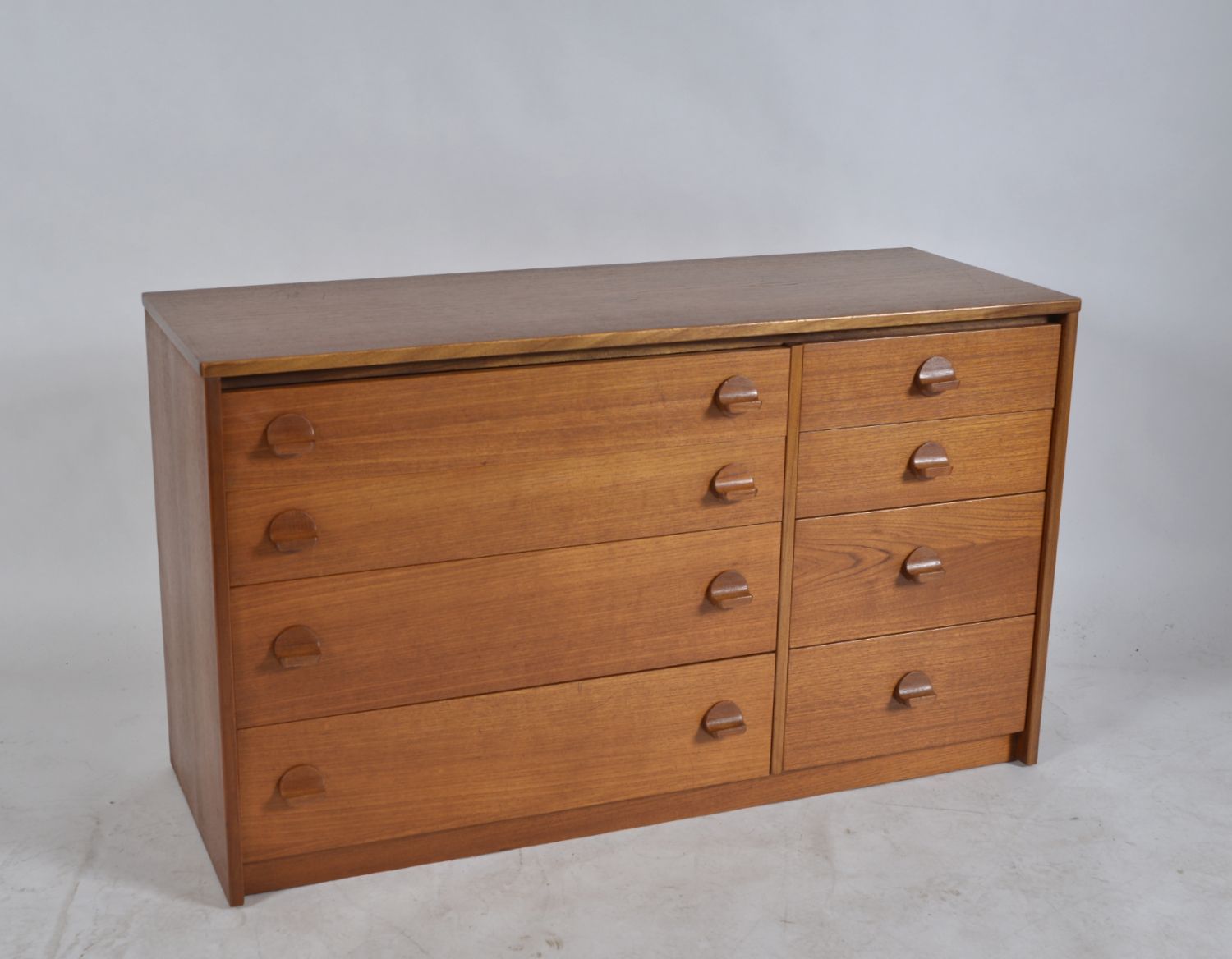 Midcentury 1960s Teak Chest Of Eight Drawers Stag Cantata Range By Ron Carter Uk photo for sale