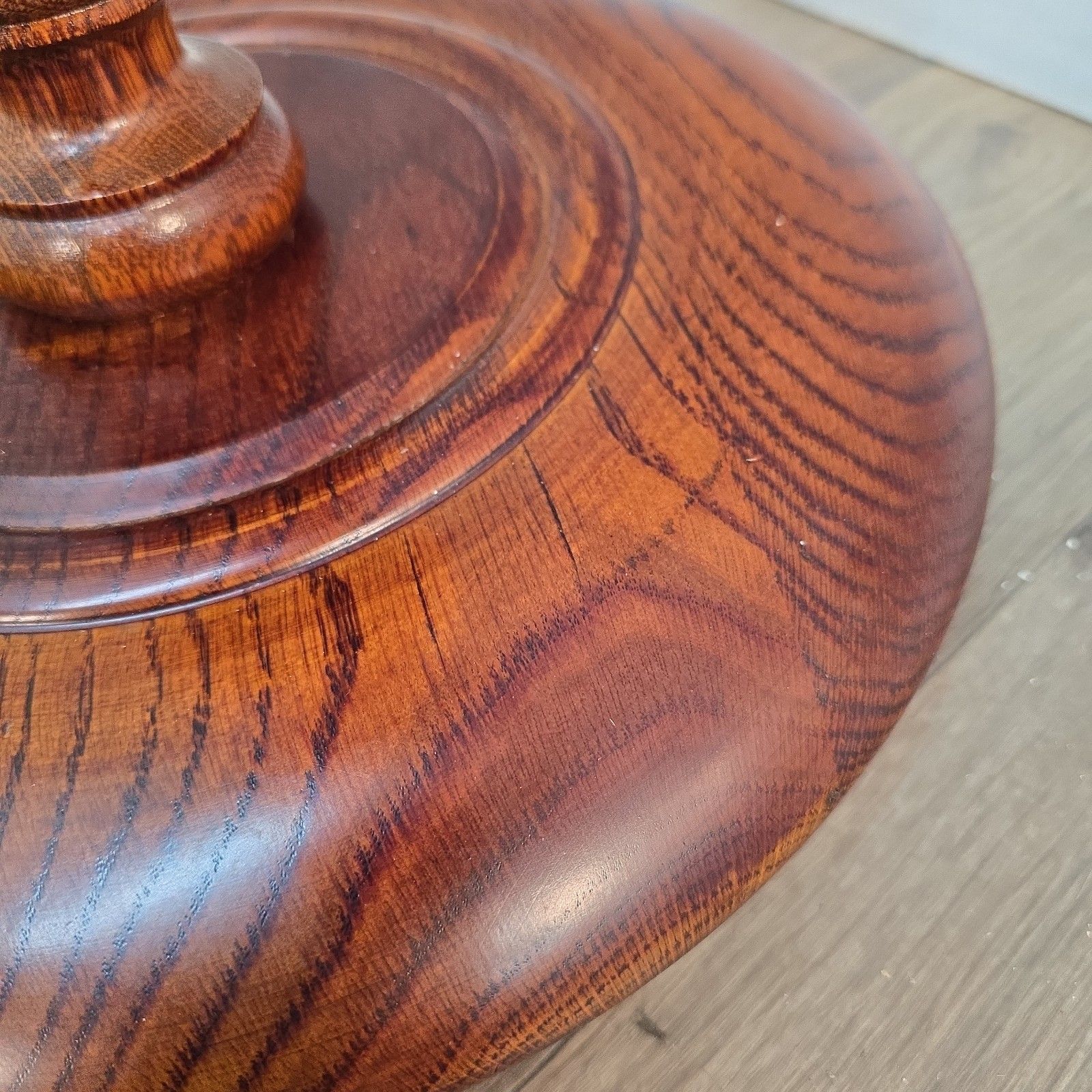 Solid Oak Plant Stand  Rope Twist Wood Table Antique Style Torchiere Jardiniere photo 230.0