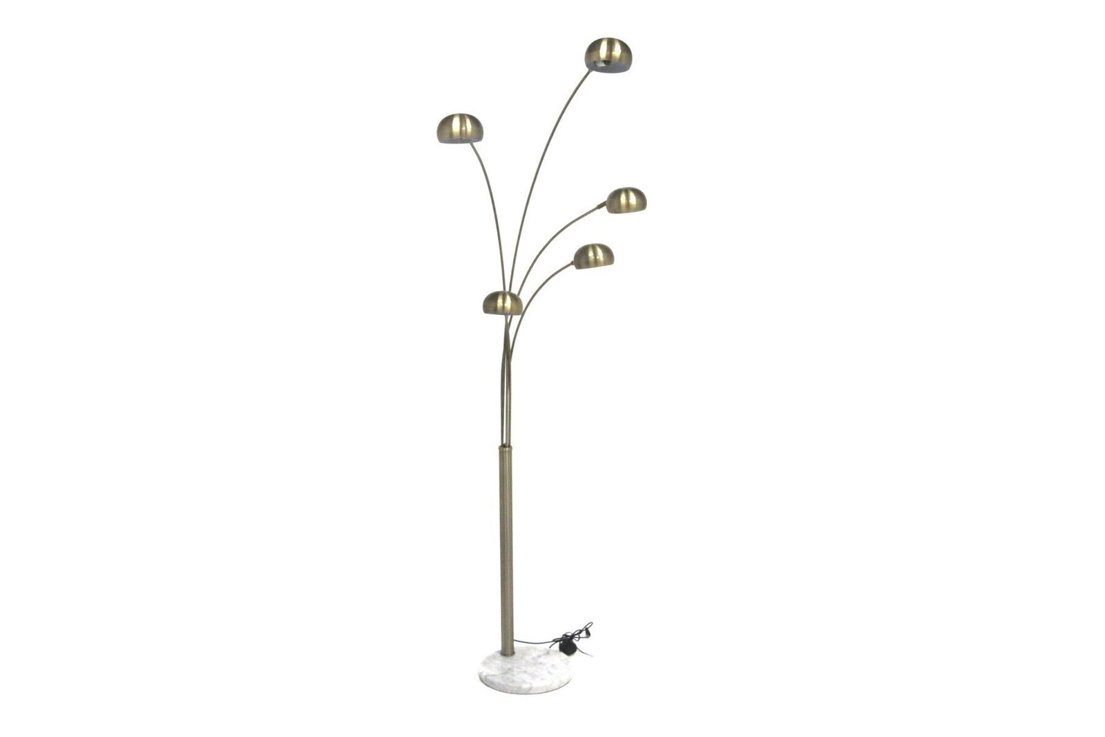 Scandinavian Floor Lamp In Metal And Marble, Sweden, 1950s