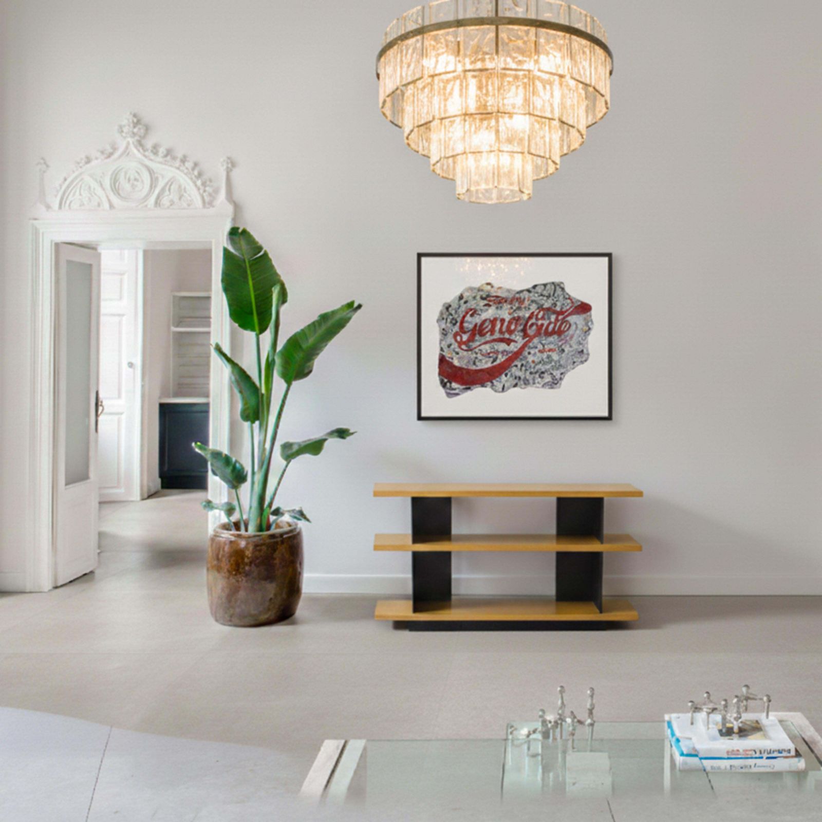 Mid Century Modern Maple And Metal Console Table By Charlotte Perriand photo furniture