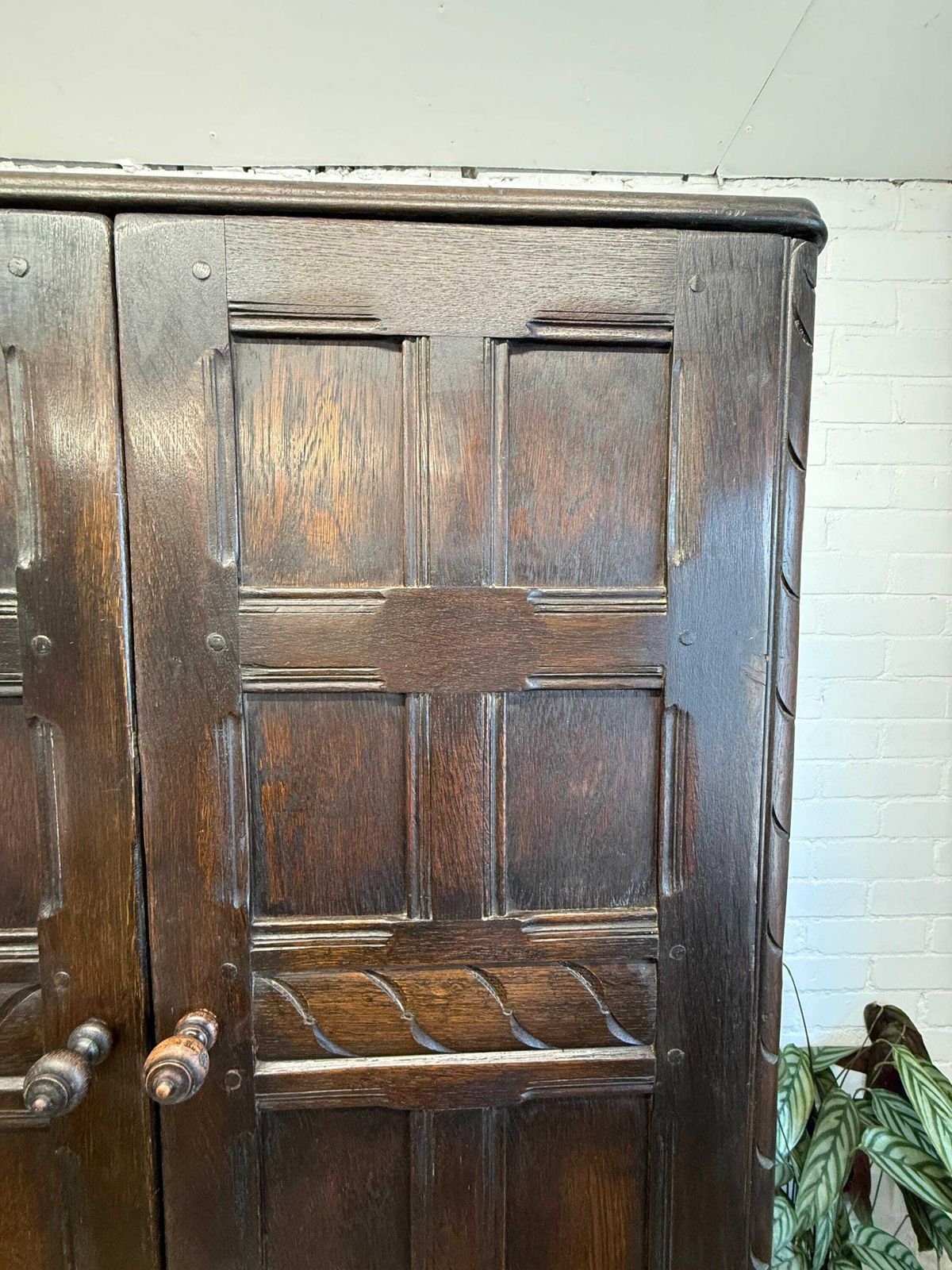 Early Ercol Solid Oak Wardrobe | C.1951–1957 photo vintage