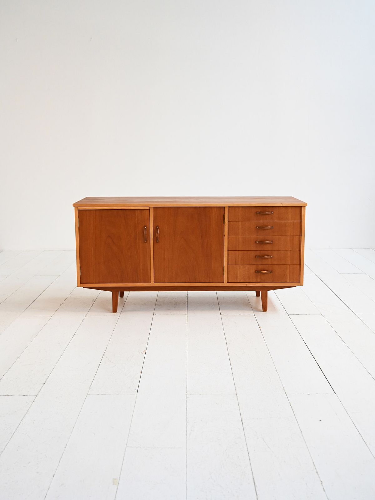 1960s Scandinavian Teak Sideboard With Pull Out Top photo for sale
