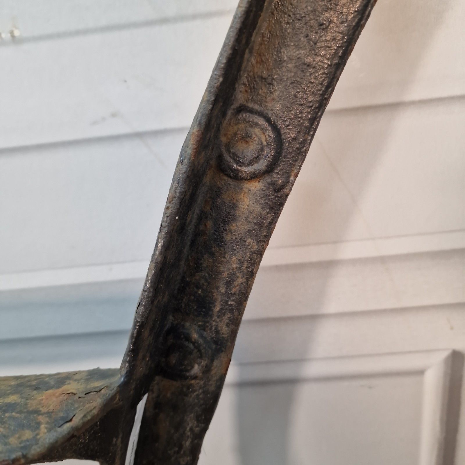 Pair Vintage Cast Iron Bench Ends Victorian Style Garden Seat Supports Frames photo vinterior