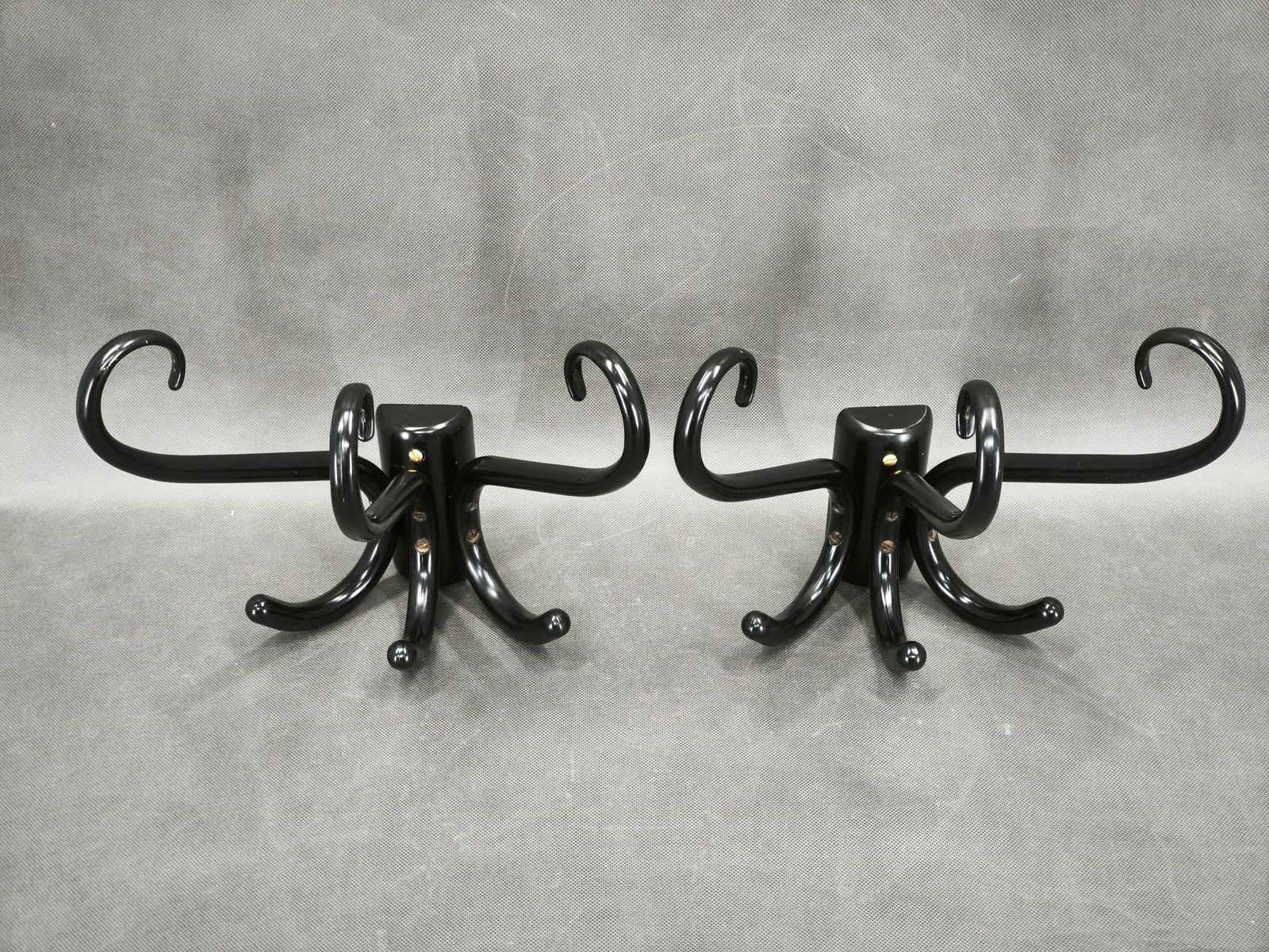 photo for sale Pair Of Bentwood Wall Hooks, Czechoslovakia, 1940s–1950s