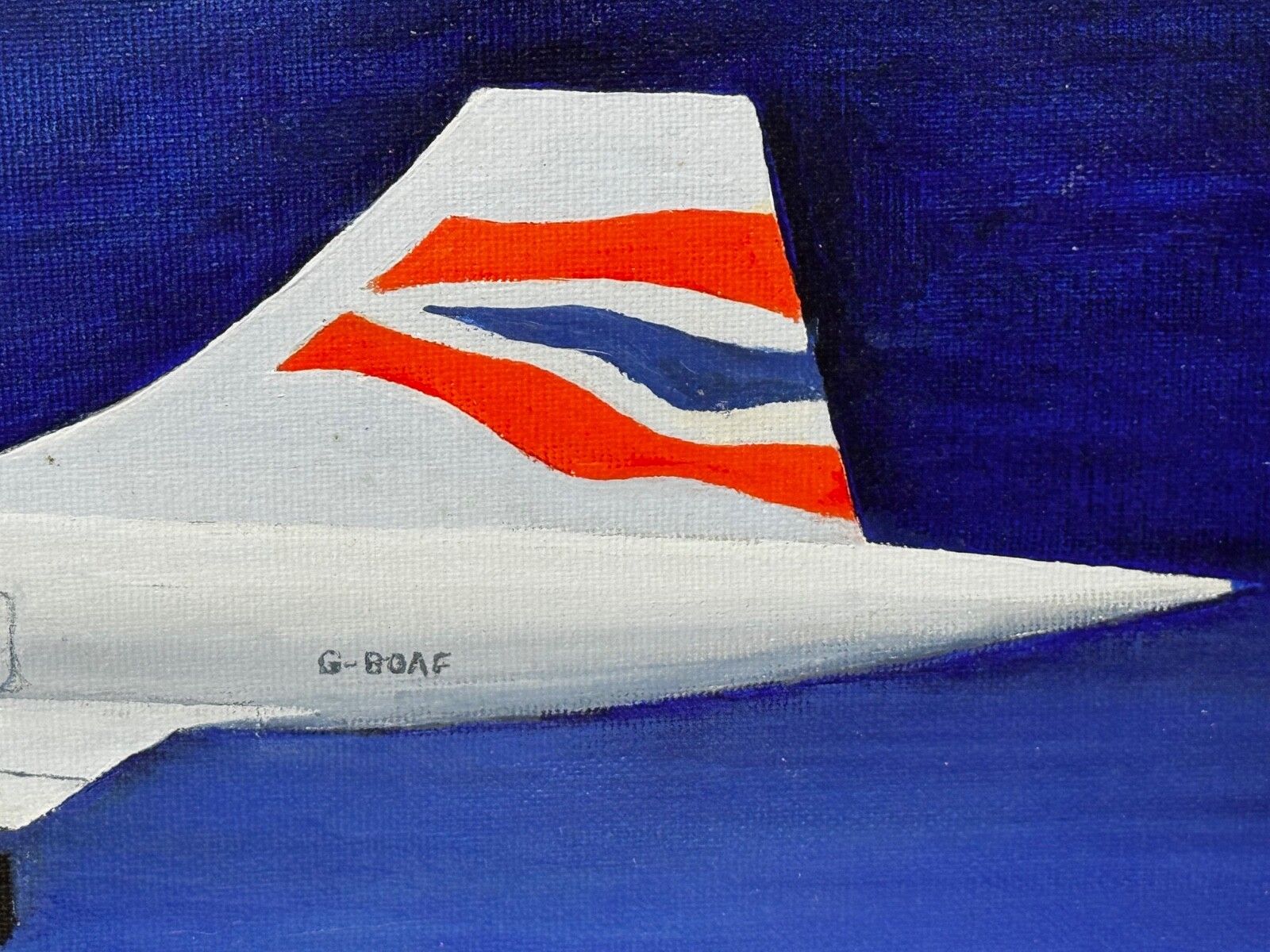 Kunst Schilderij Concorde Last Flight New York To London, verguld ingelijst photo