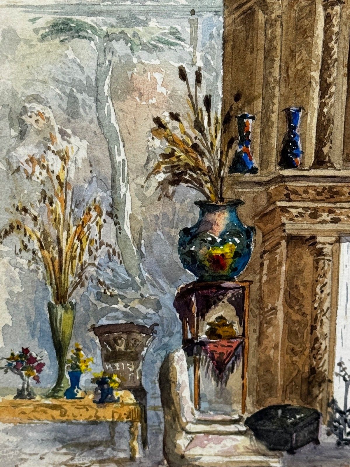 photo furniture The Chimneypiece Long Gallery, Westwood House, Westwood Park, Worcestershire