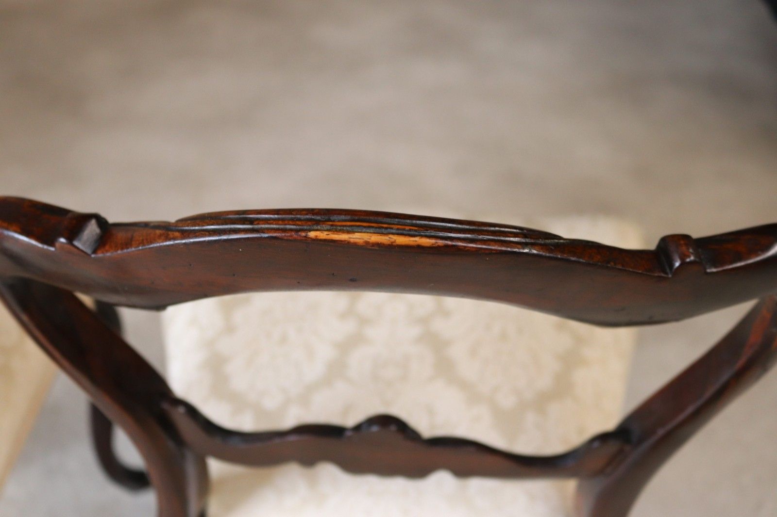 photo for sale Set Of 4 Antique Victorian Rosewood Balloon Back Dining Chairs