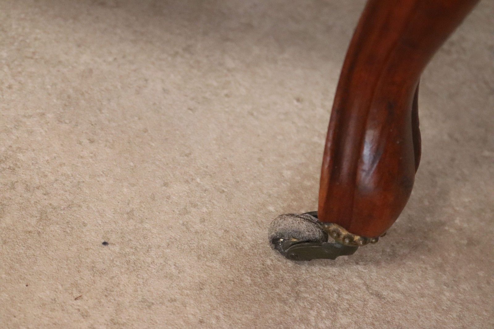 photo for sale Pair Of Antique Walnut Victorian Chairs Scroll Back Slipper Chairs