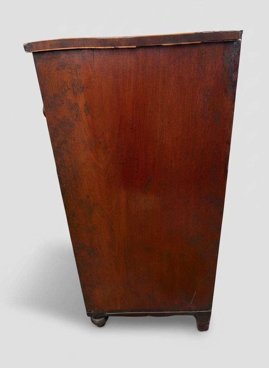 Beautiful Georgian Mahogany Inlaid Secretaire Bookcase, Classic 18th Century British Furniture Desk Design photo buy