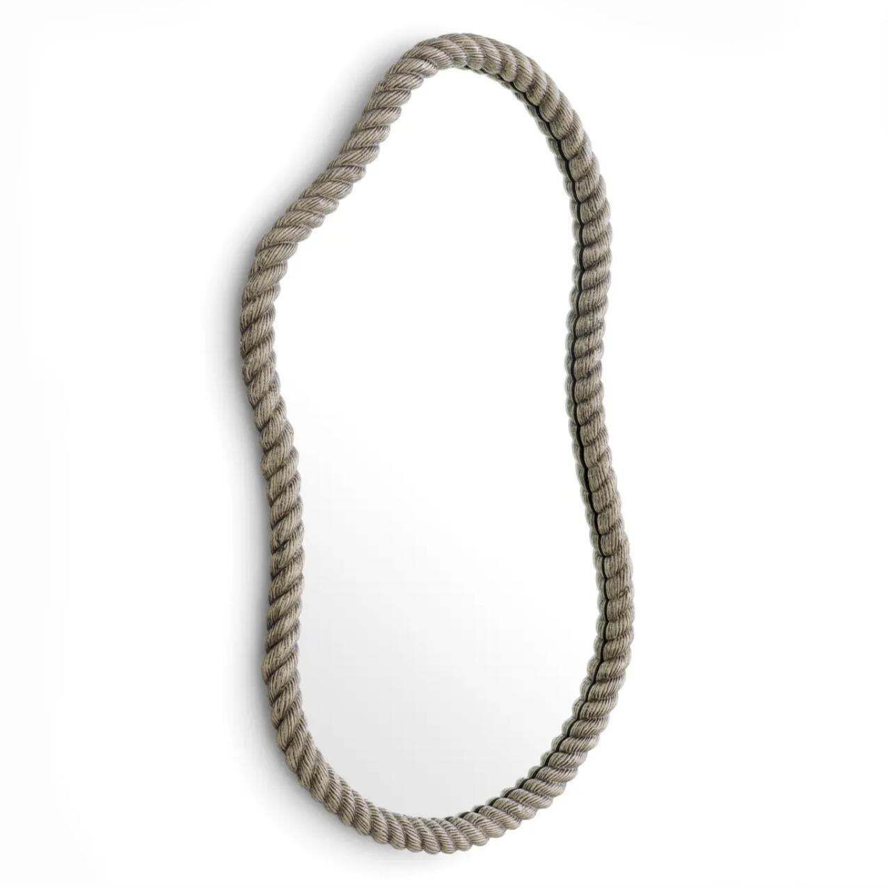 Wall Mirror In Metal With Antique Nickel Finish, Large Size, Contemporary Design photo furniture
