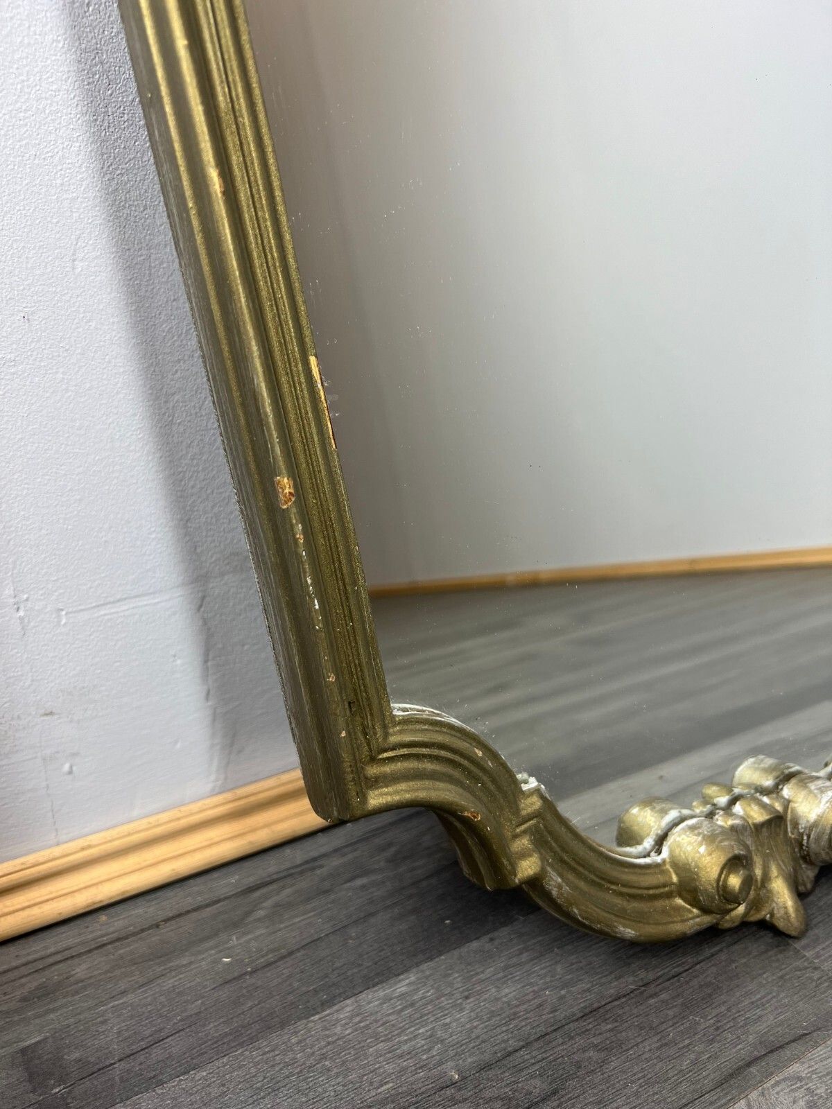 Mirror Vintage French Style Decorative Wall Mirror Ornate Frame Lot 3227 photo 129.0
