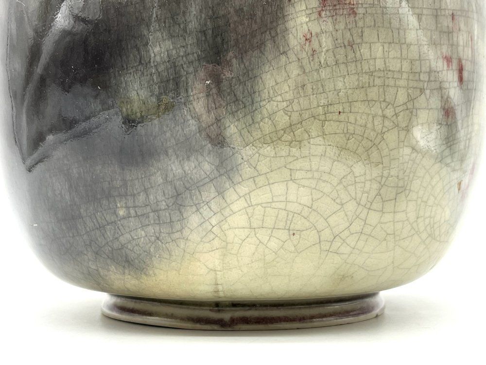 Art Deco Bauhaus Ikora Ceramic Vase By Wmf, Germany, 1930s photo vinterior