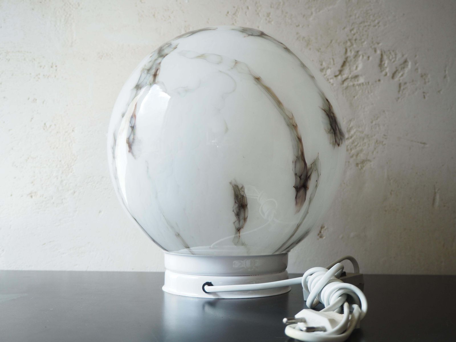 Mid Century Sphere Table Lamp, 1970s photo for sale