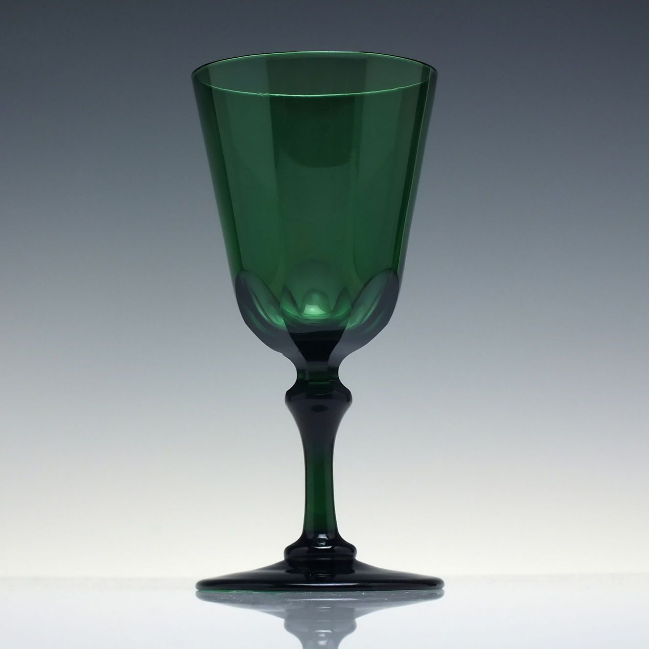 19th Century "Bristol" Green Wine Glass C1820 photo furniture