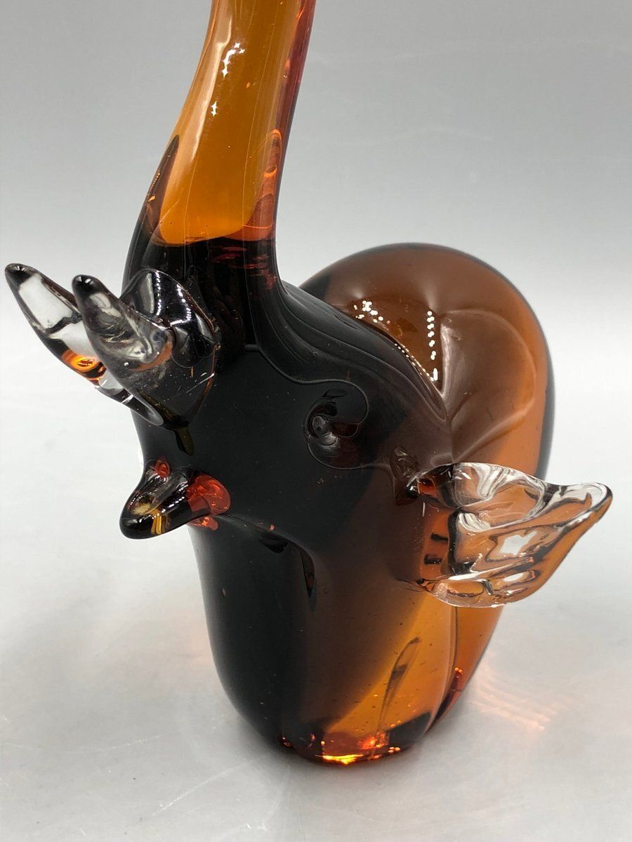 photo for sale Mid Century Elephant Figurine Made Of Murano Glass, 1950s