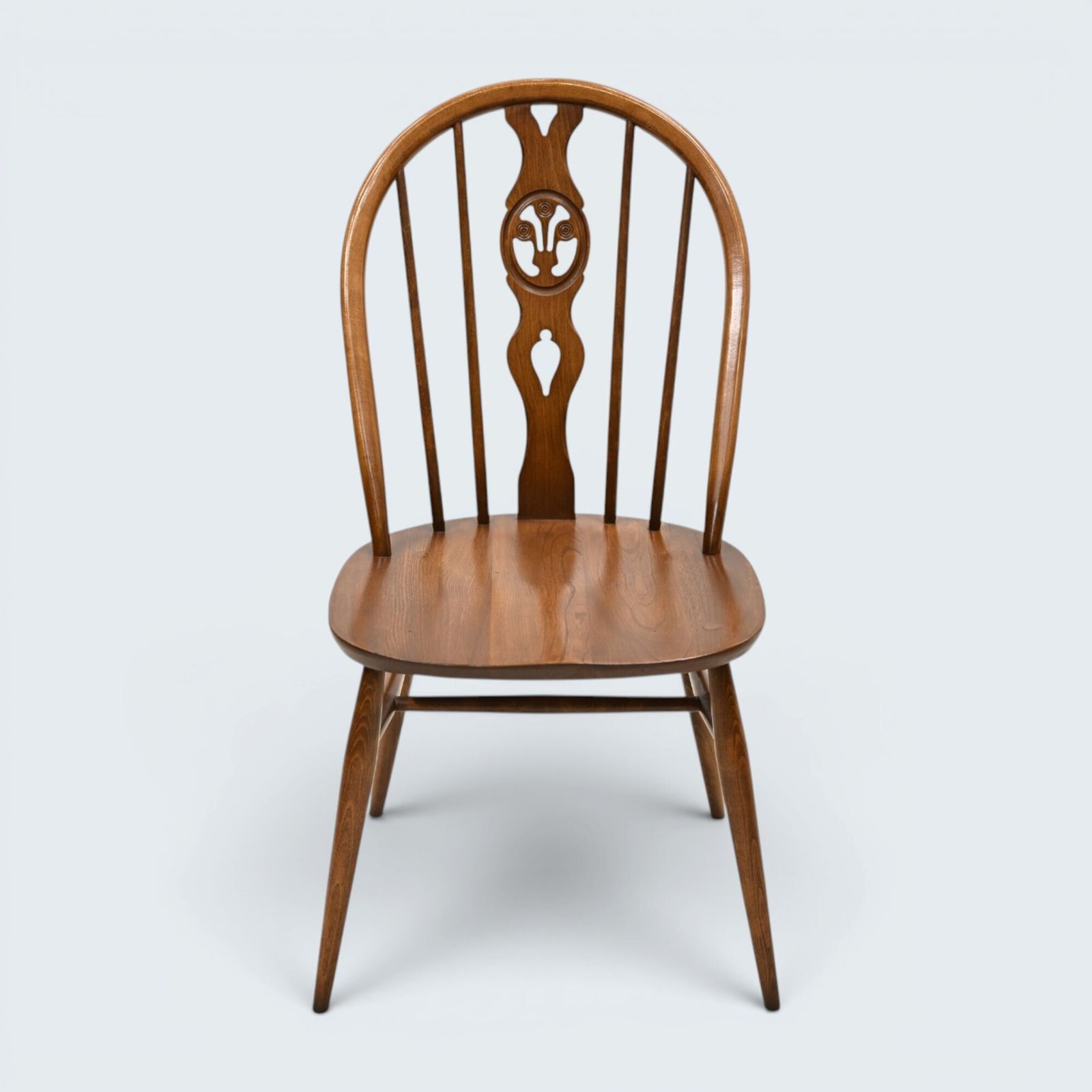 4 Ercol Fleur De Lys Bow Back Kitchen/Dining Chairs Model 878 Free Uk Delivery photo 427.0