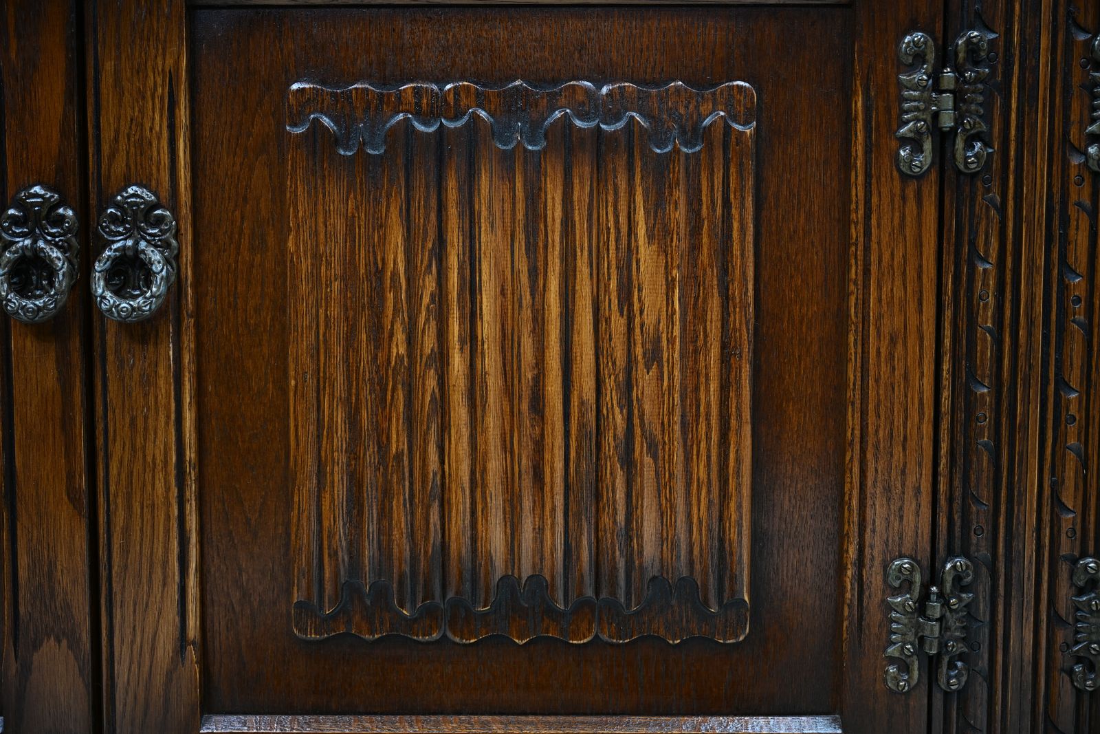 photo for sale Old Charm Oak Dresser In Tudor Brown 6ft Wide Sideboard Display Free Uk Delivery