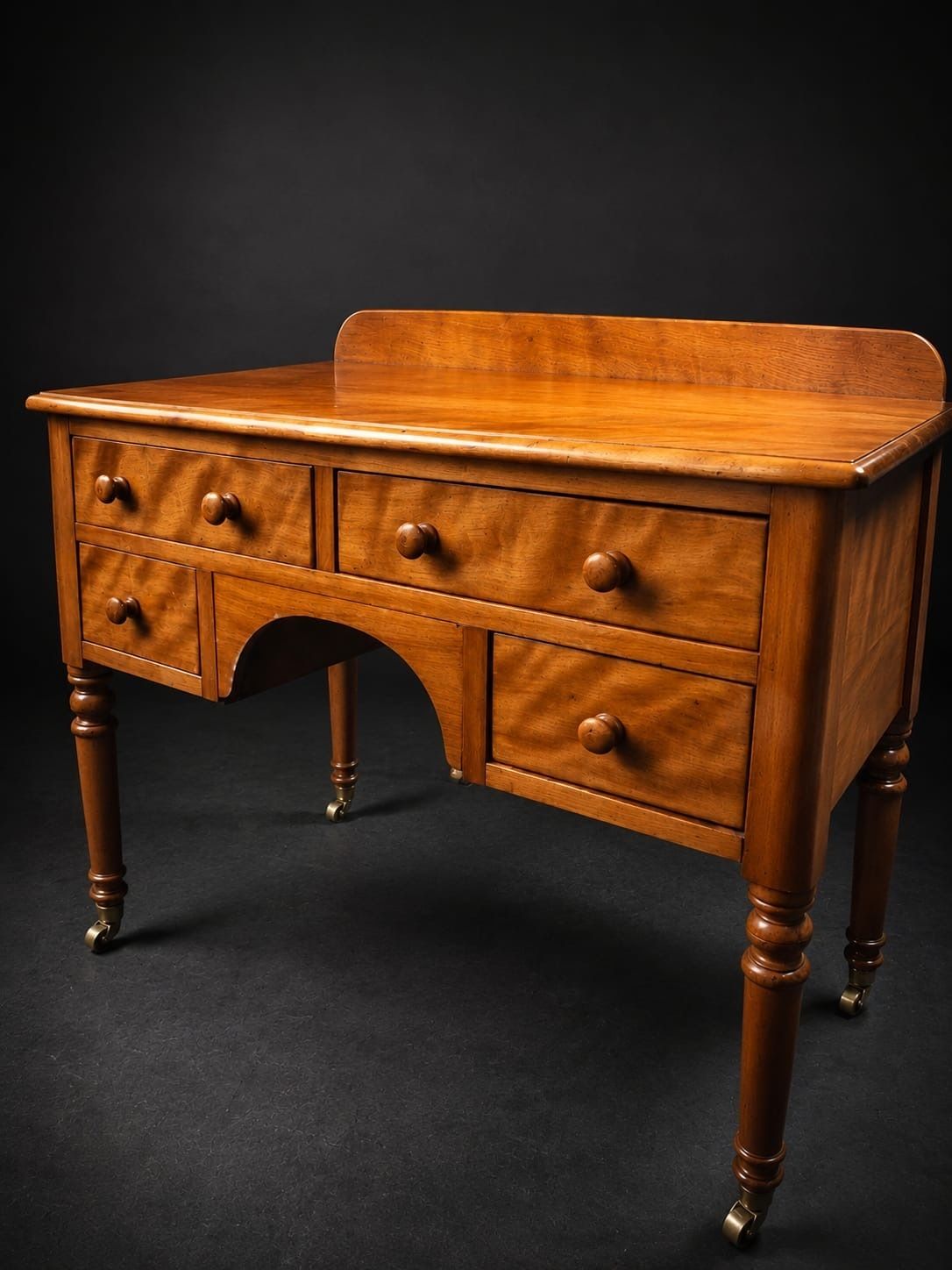 Victorian Satin Birch Writing Desk