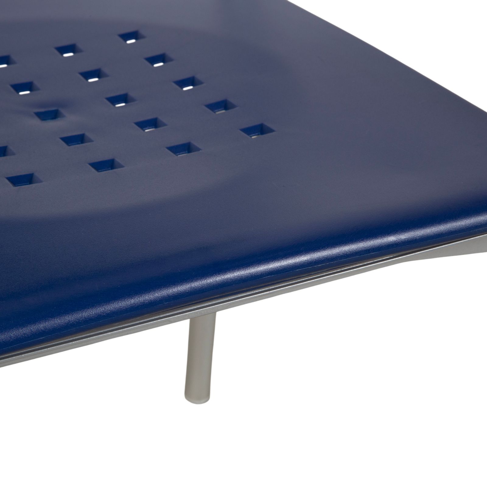 Set Of 4 Segis Breeze Plastic Chairs, Blue, By Carlo Bartoli photo vinterior