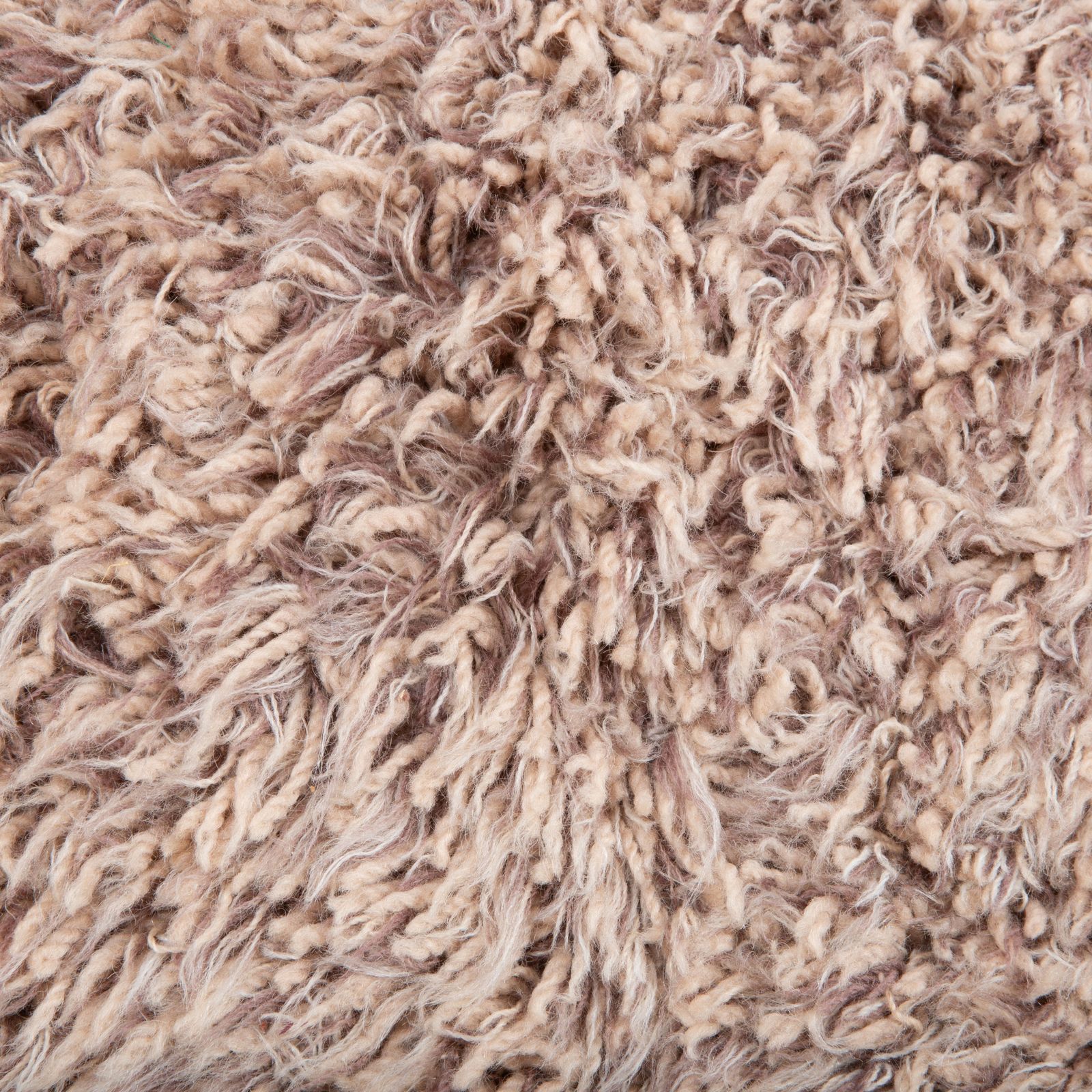 Tapis en laine Kymo beige, crème et brun clair, laine vierge, 178 x 207 cm photo Textiles