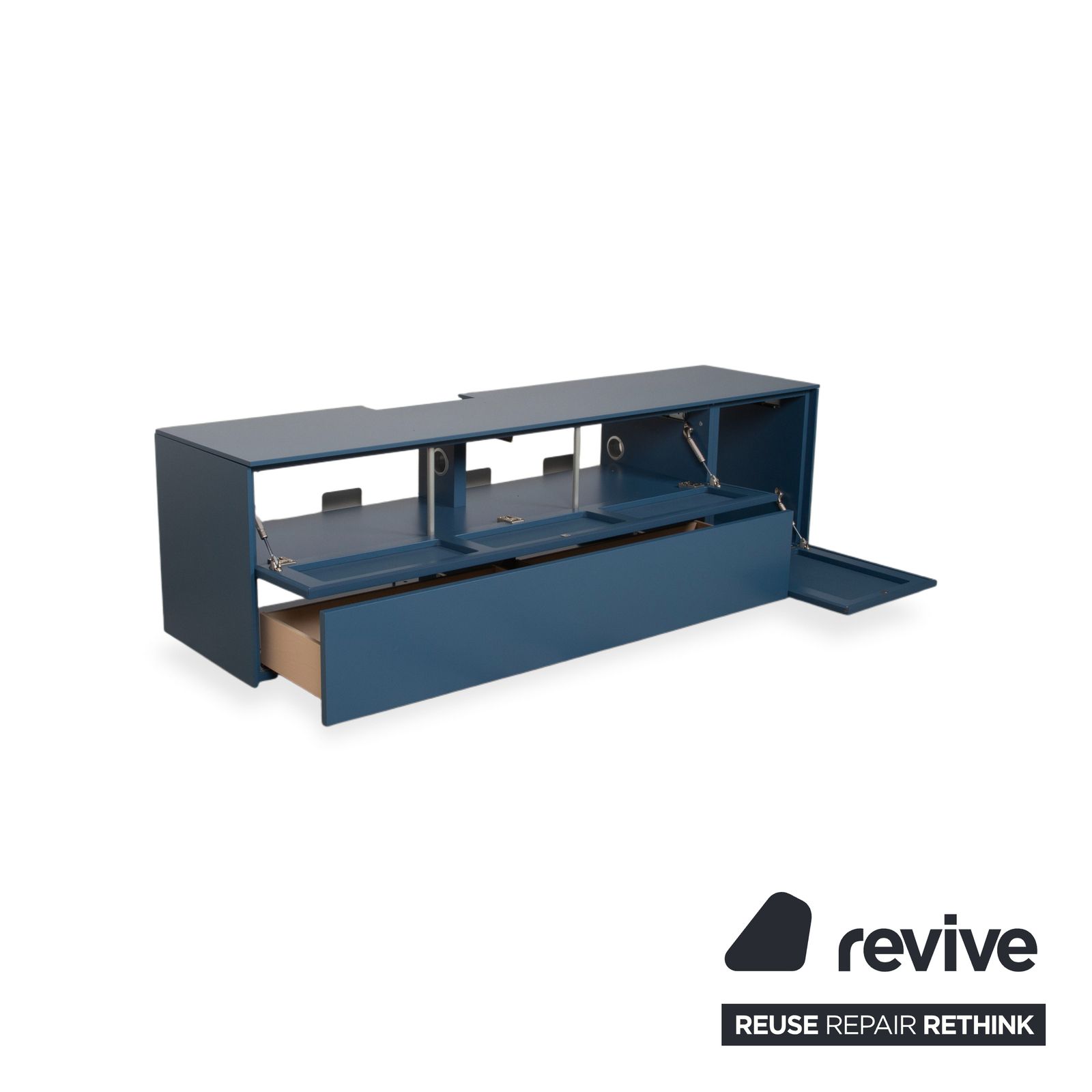 Buffet WK Wohnen 419 Intono en bois, bleu, fonction manuelle photo Mobilier