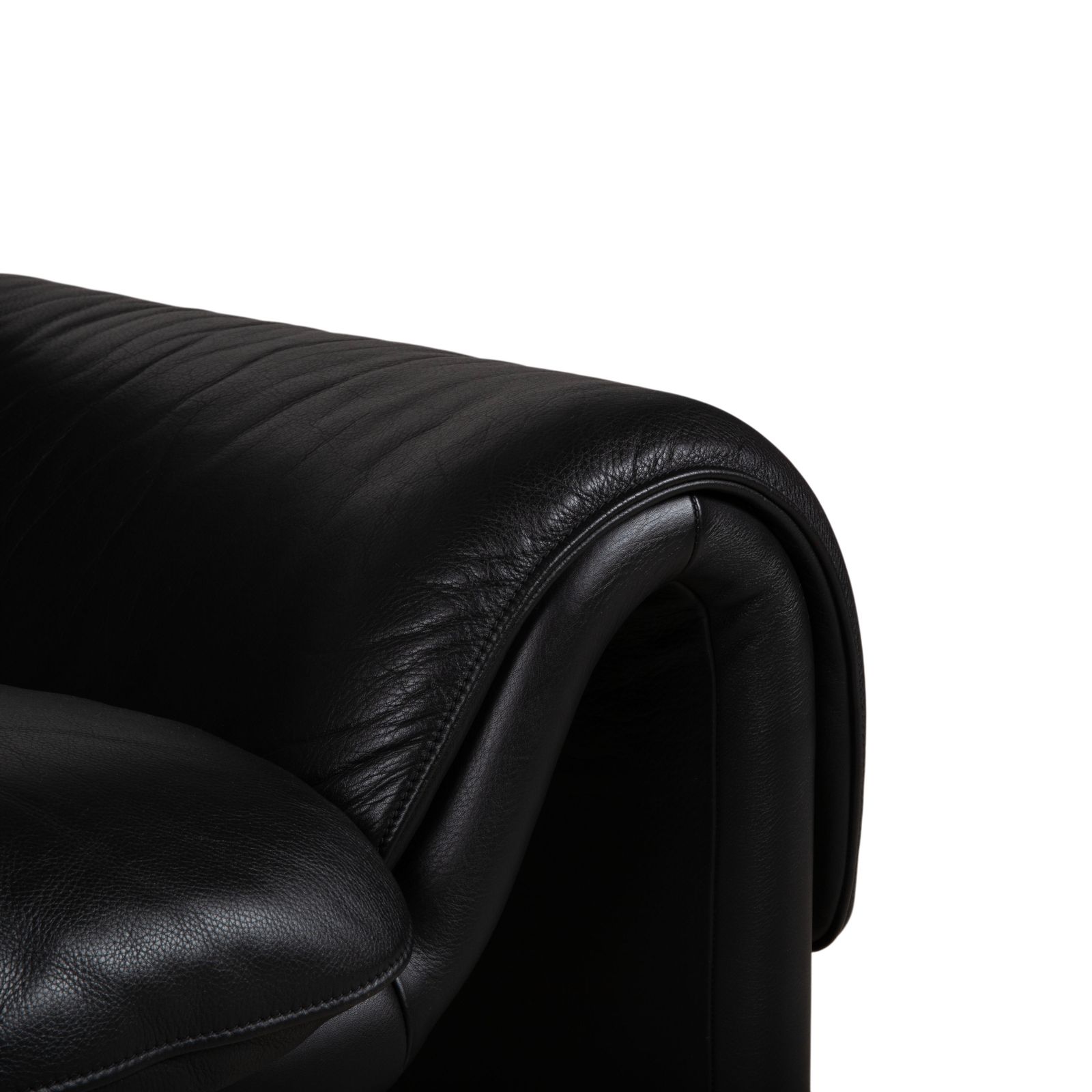 De Sede Ds 2011 Tweezitsbank Leer Zwart photo for sale