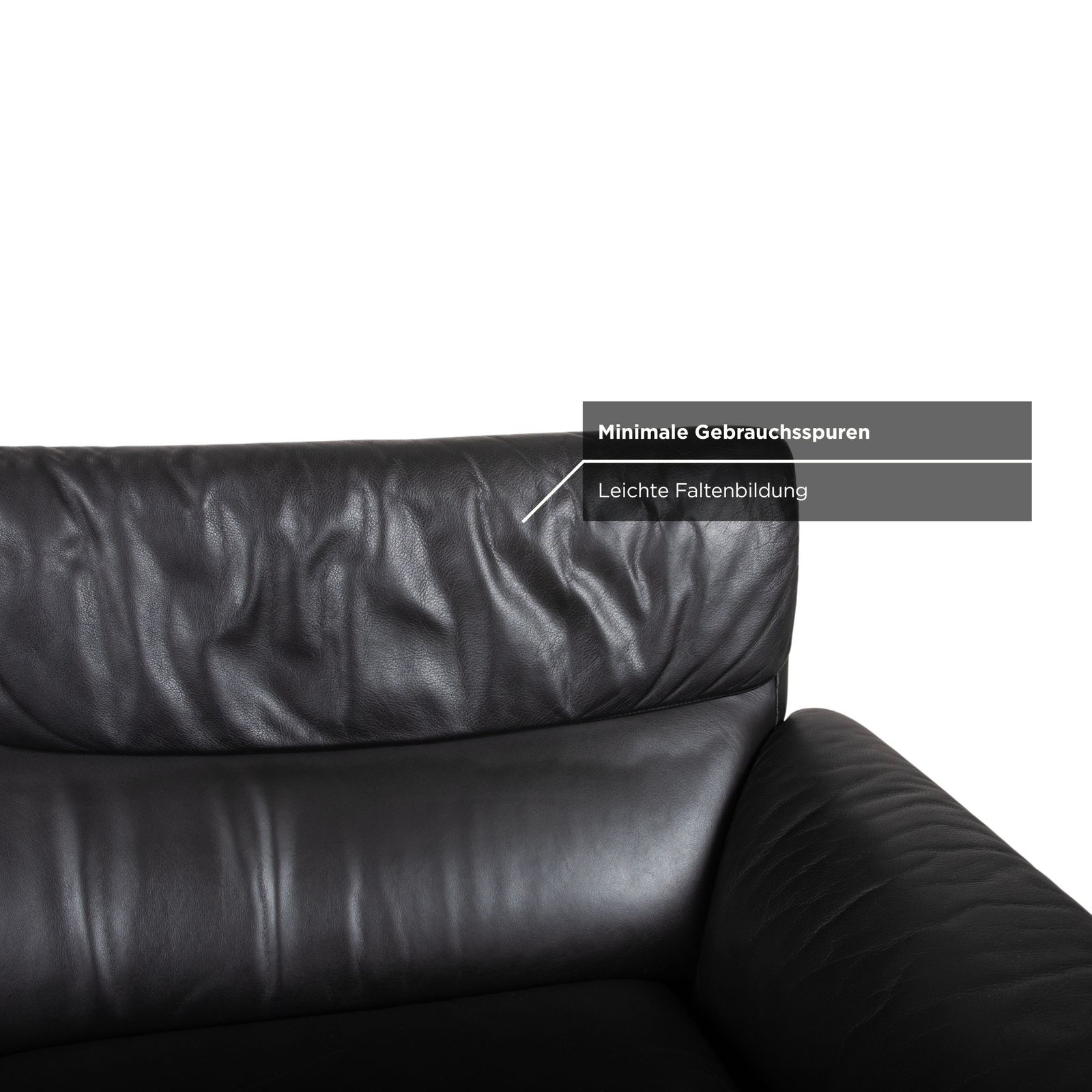 De Sede Ds 2011 Two Seater Leather Sofa Black photo vinterior