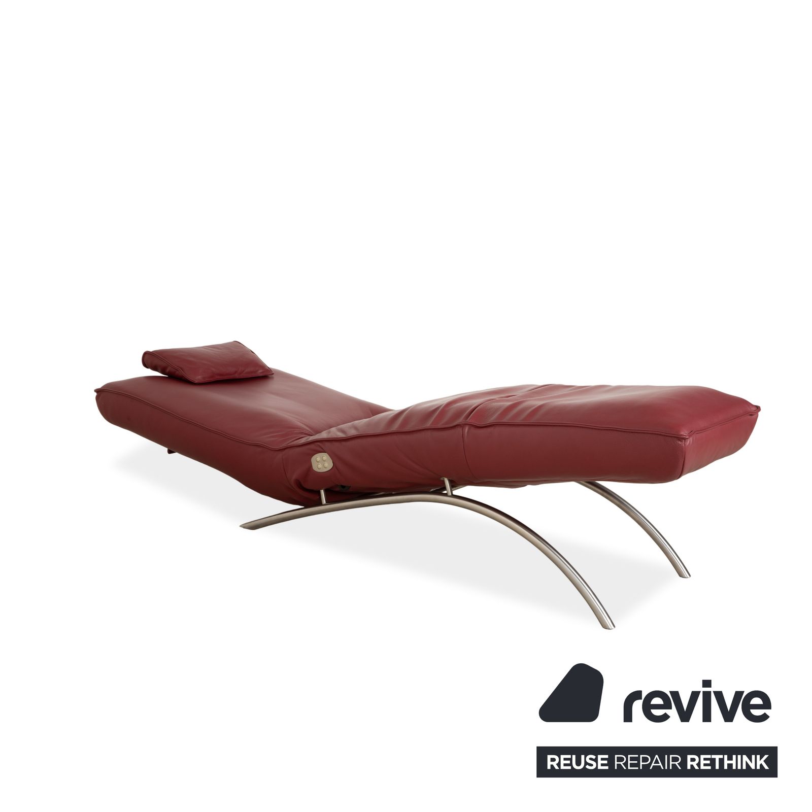 Koinor Jonas Leather Lounger Red Electric Function Battery photo Meubels