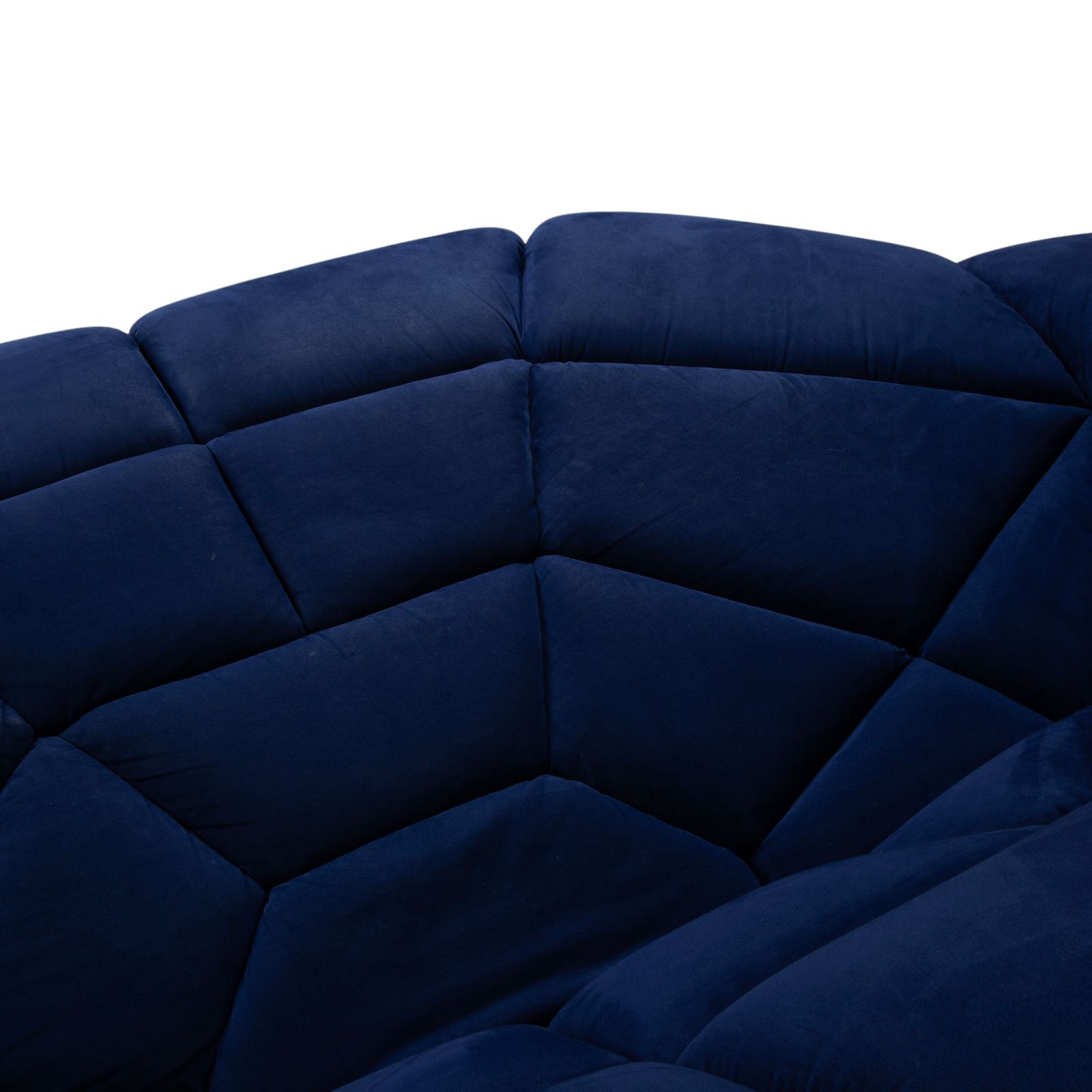 Bretz Kautsch Stof Vierpersoons Saffier Blauw Bank photo 3912.0