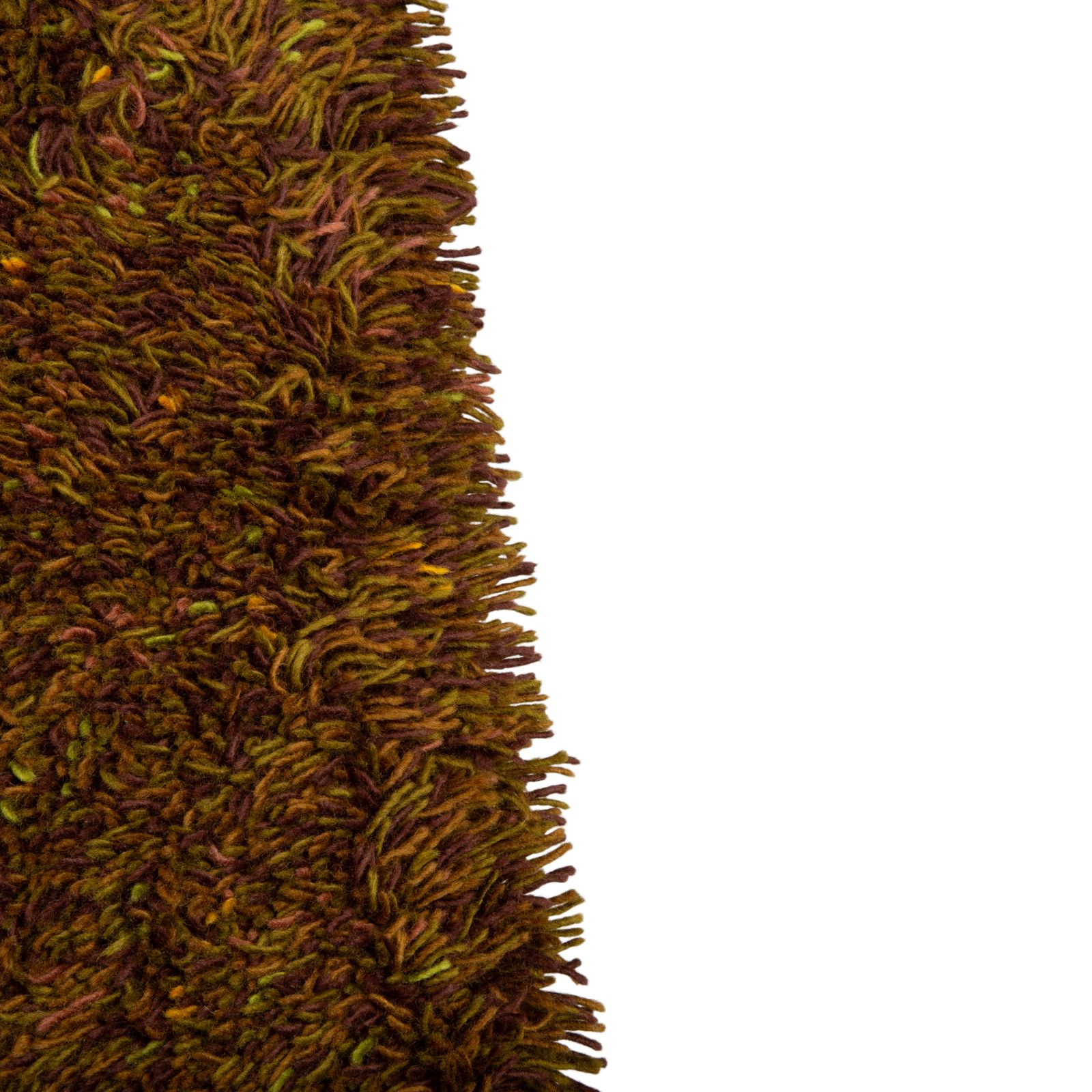 Kvadrat Giverny 40 Wollen Vloerkleed Groen Handgetuft photo Textiel