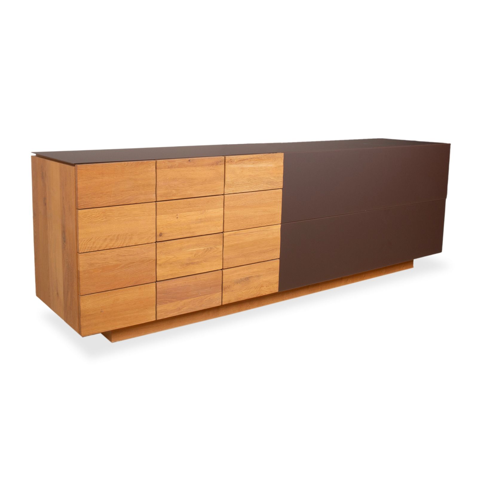 Voglauer V Montana Houten Dressoir Bruin Glas Lade