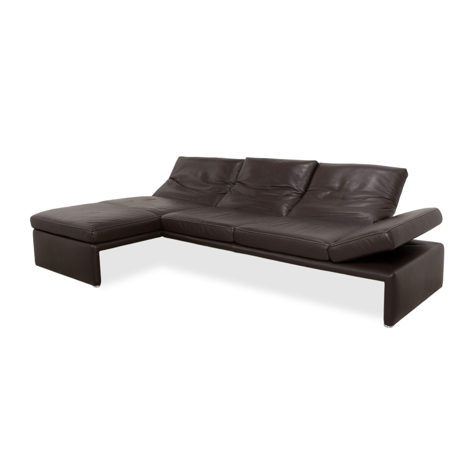 Koinor Raoul Set Leren Hoekbank Set Bruin Manuele Functie Chaise Longue Links photo 5476.0