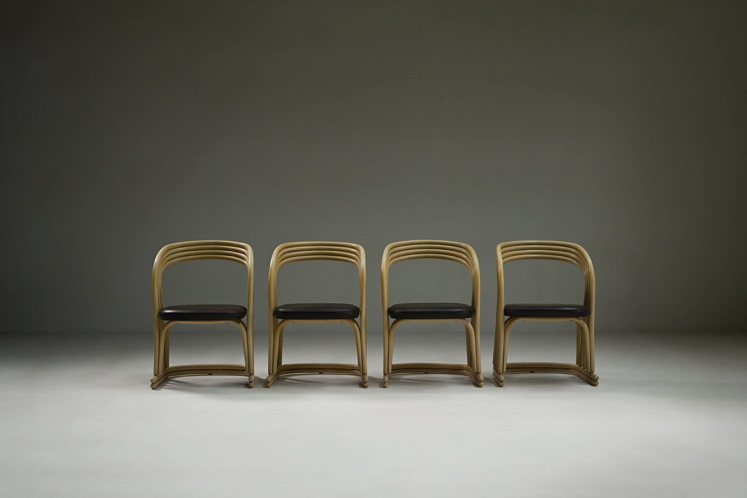 Rattan Dining Chairs, Italy, 1980s, Set Of 4 photo furniture