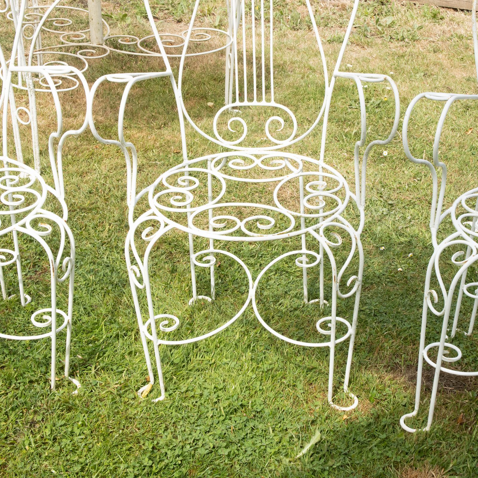 Set Of Four Italian Garden Chairs photo Garden Furniture