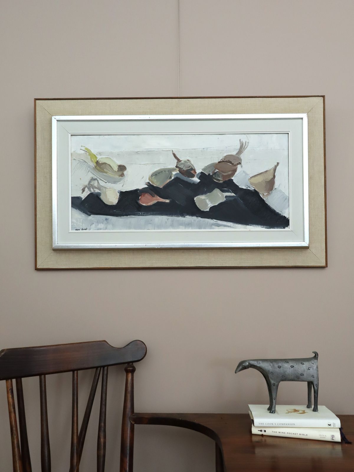 Tabletop Forms  Oil Painting, Mid 20th Century photo furniture